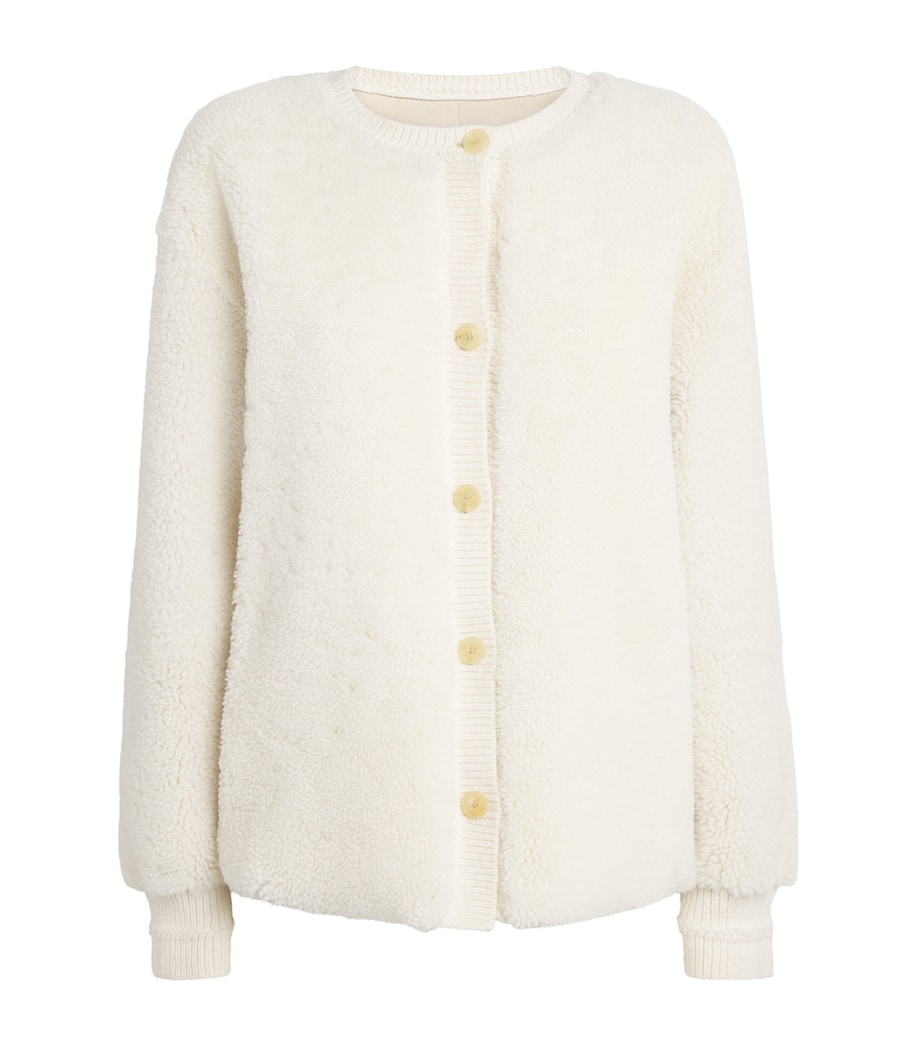 Shearling-Suede Reversible Jacket CLOUD/RAFFIA Image 1