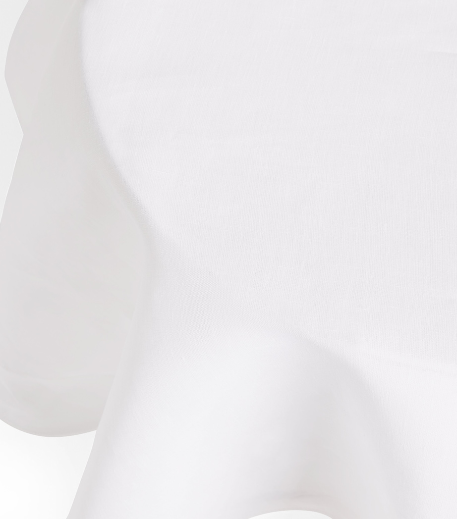 Hemstitch Edge Tablecloth (183cm x 274cm) WHITE Image 2