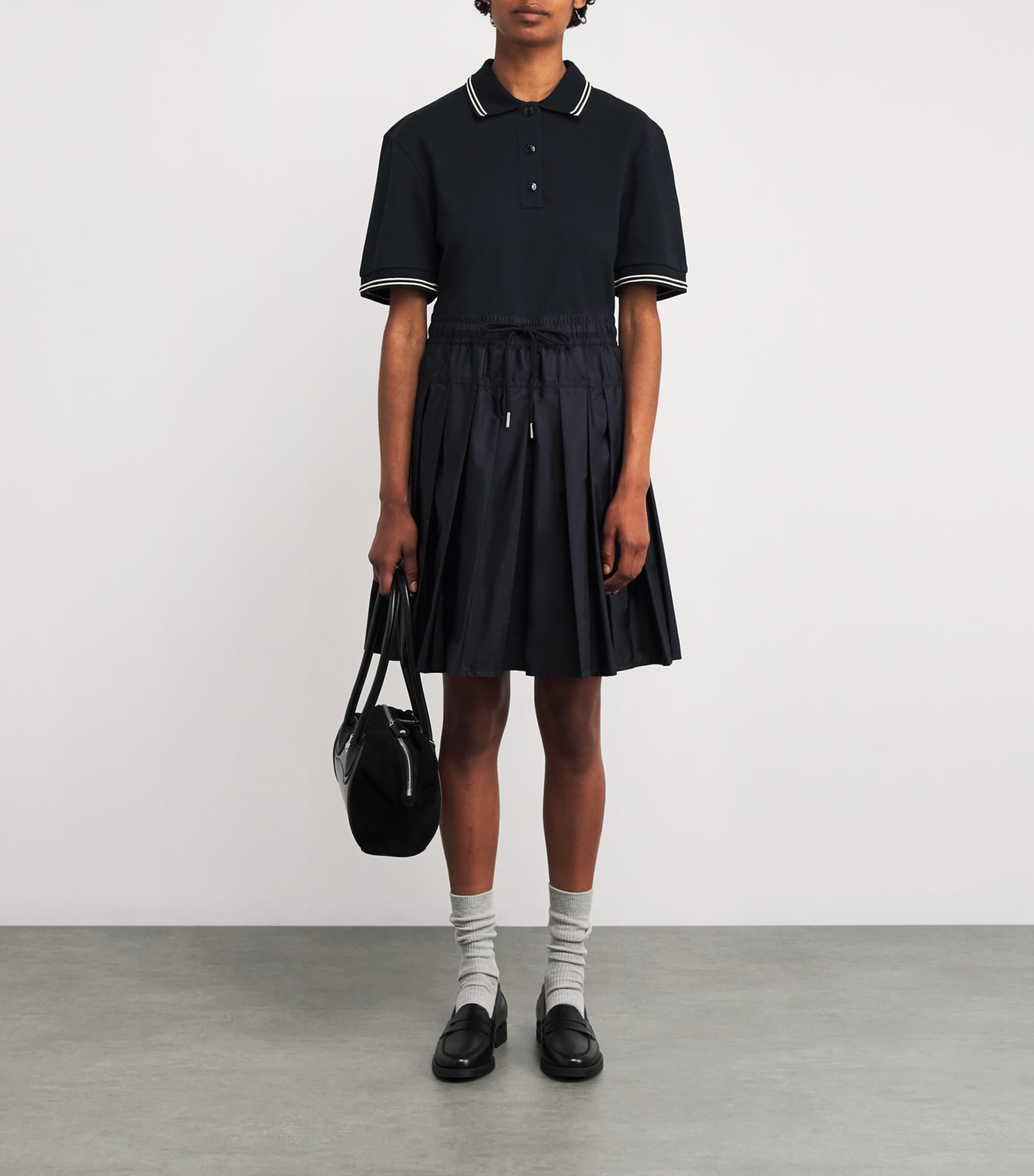 Cotton-Blend Combined Mini Dress 778 Image 2