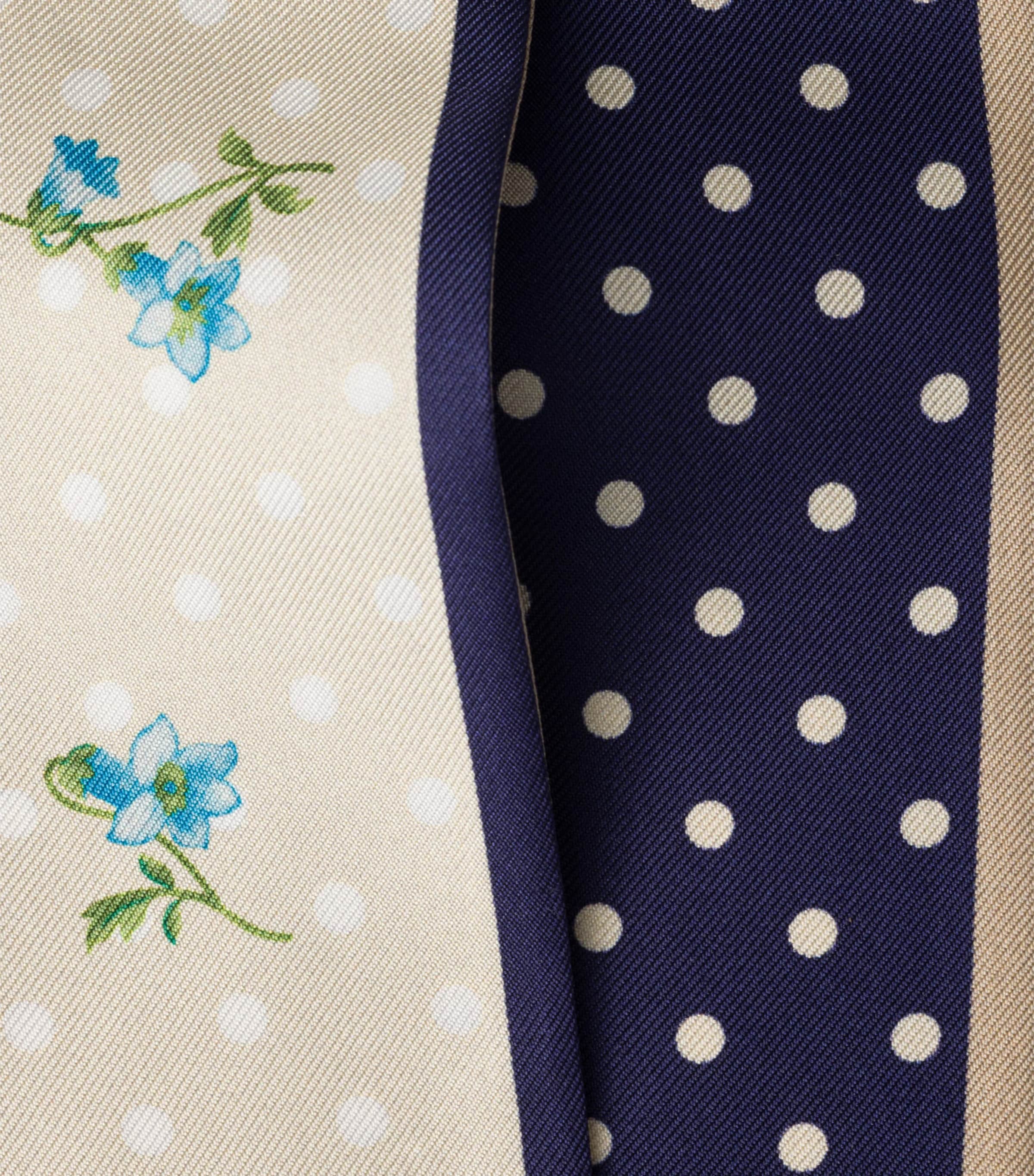 Prada Silk Skinny Scarf Neutral Image 3