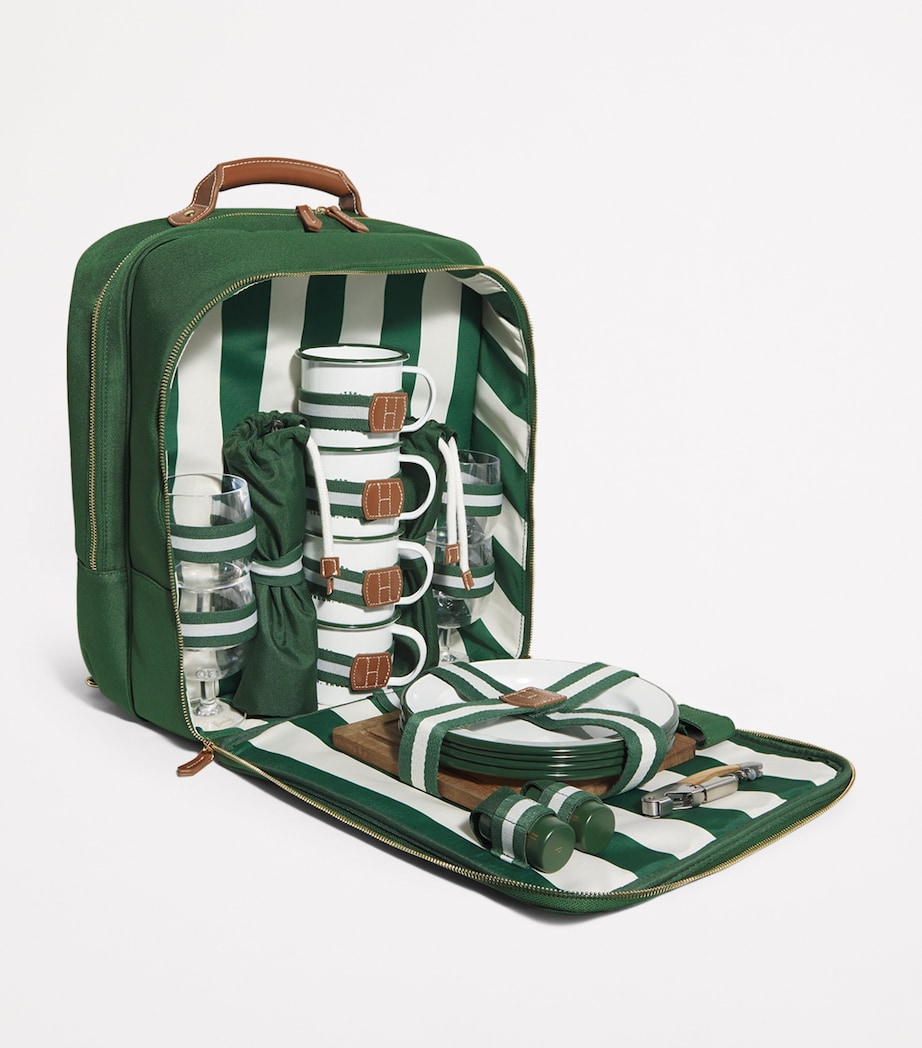 Harrods Picnic Backpack Harrods Green Image 2