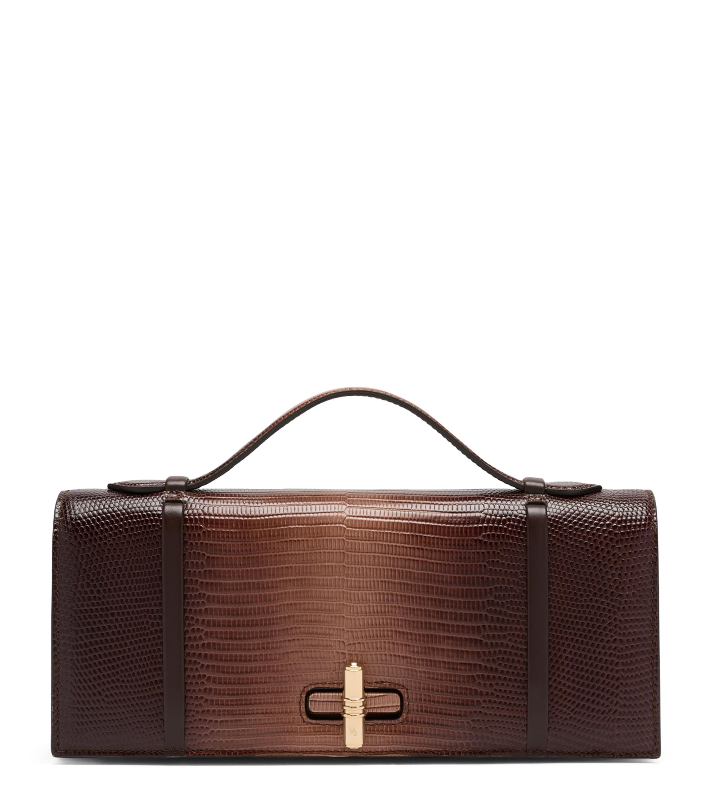 Malone Souliers Gradient Leather May Clutch Bag Taupe Image 1