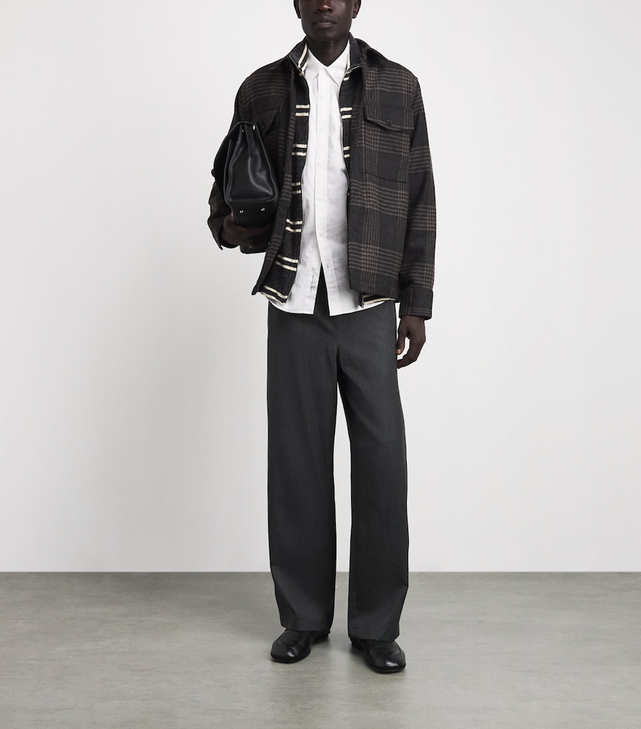 Rag & Bone Mens Wool-Blend Austin Check Jacket Brownplaid Image 2