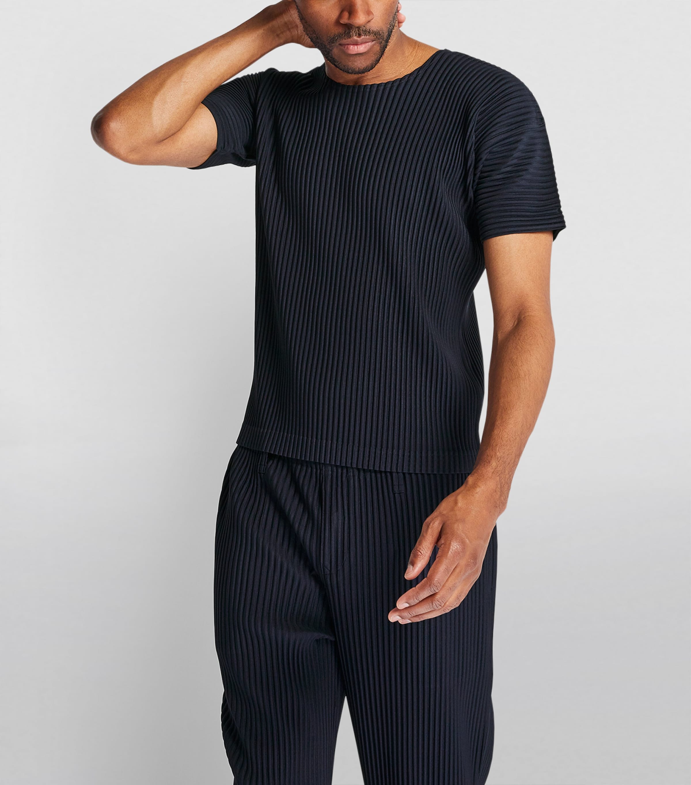 Pleated T-Shirt 75 NAVY Image 3