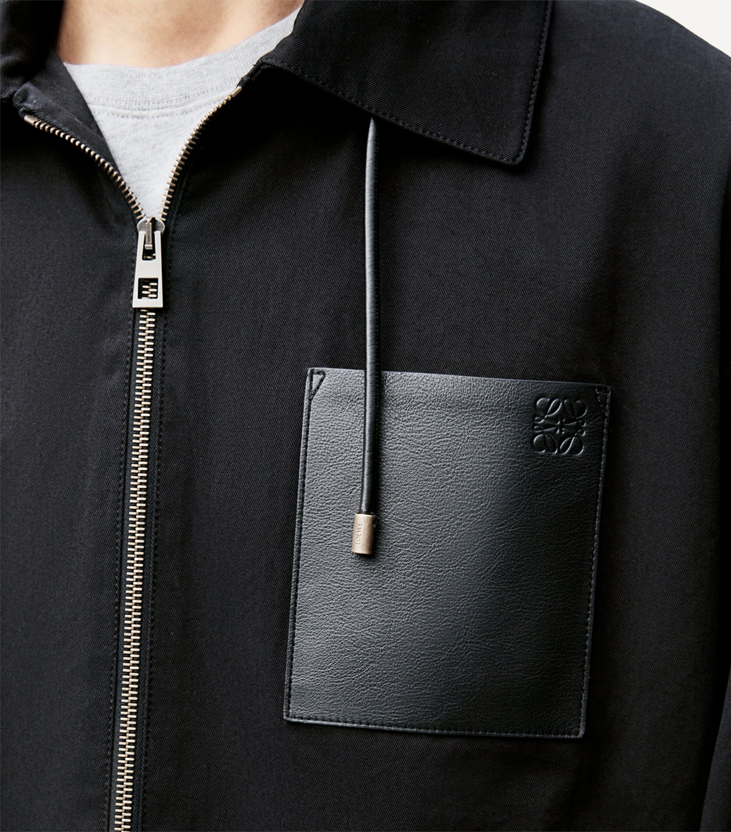 Nylon Hooded Jacket BLACK Image 5