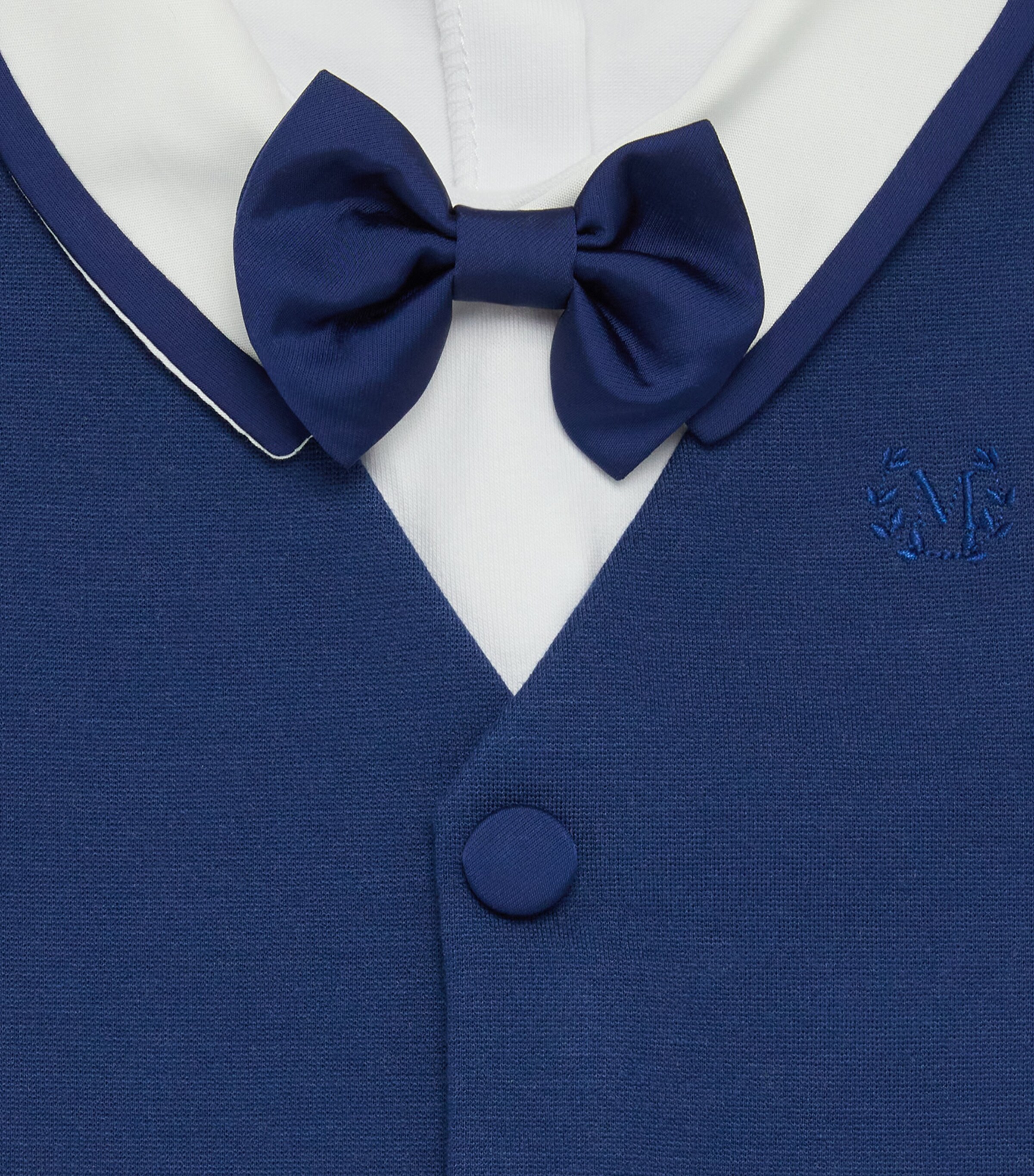 Monnalisa Bow Christening Set (3-18 Months) Blu/panna Image 4