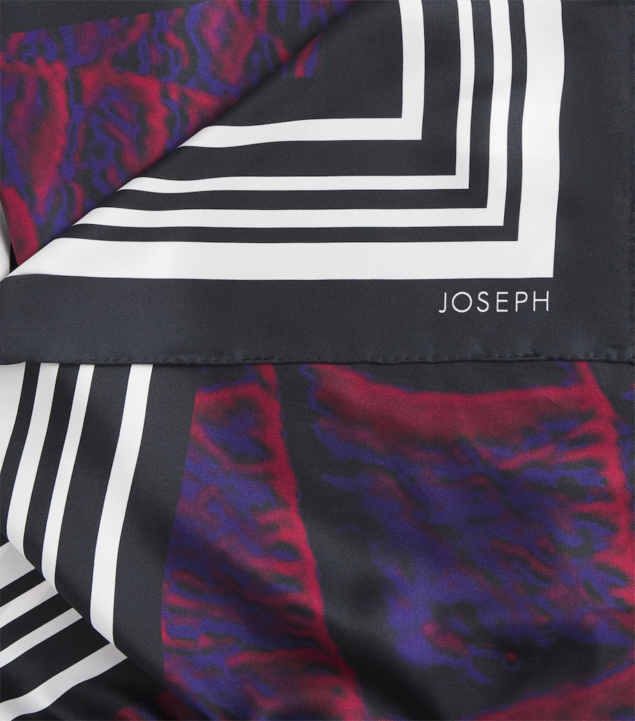 Silk Layla Scarf CHERRY/VIOLET Image 3