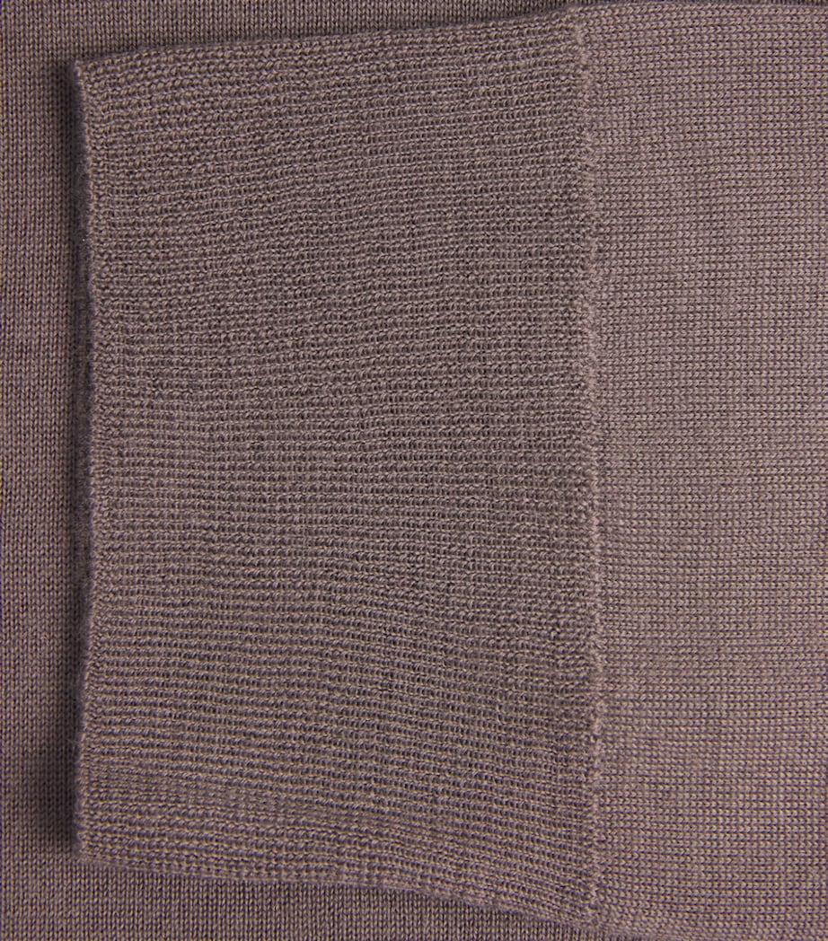 Corneliani Mens Merino Rollneck Sweater Brown Image 6