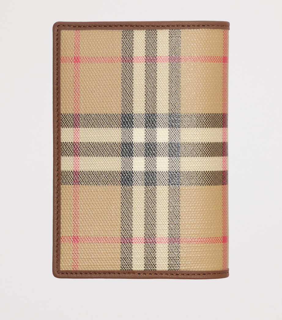 Burberry Check Folding Card Holder Archive Beige Image 3