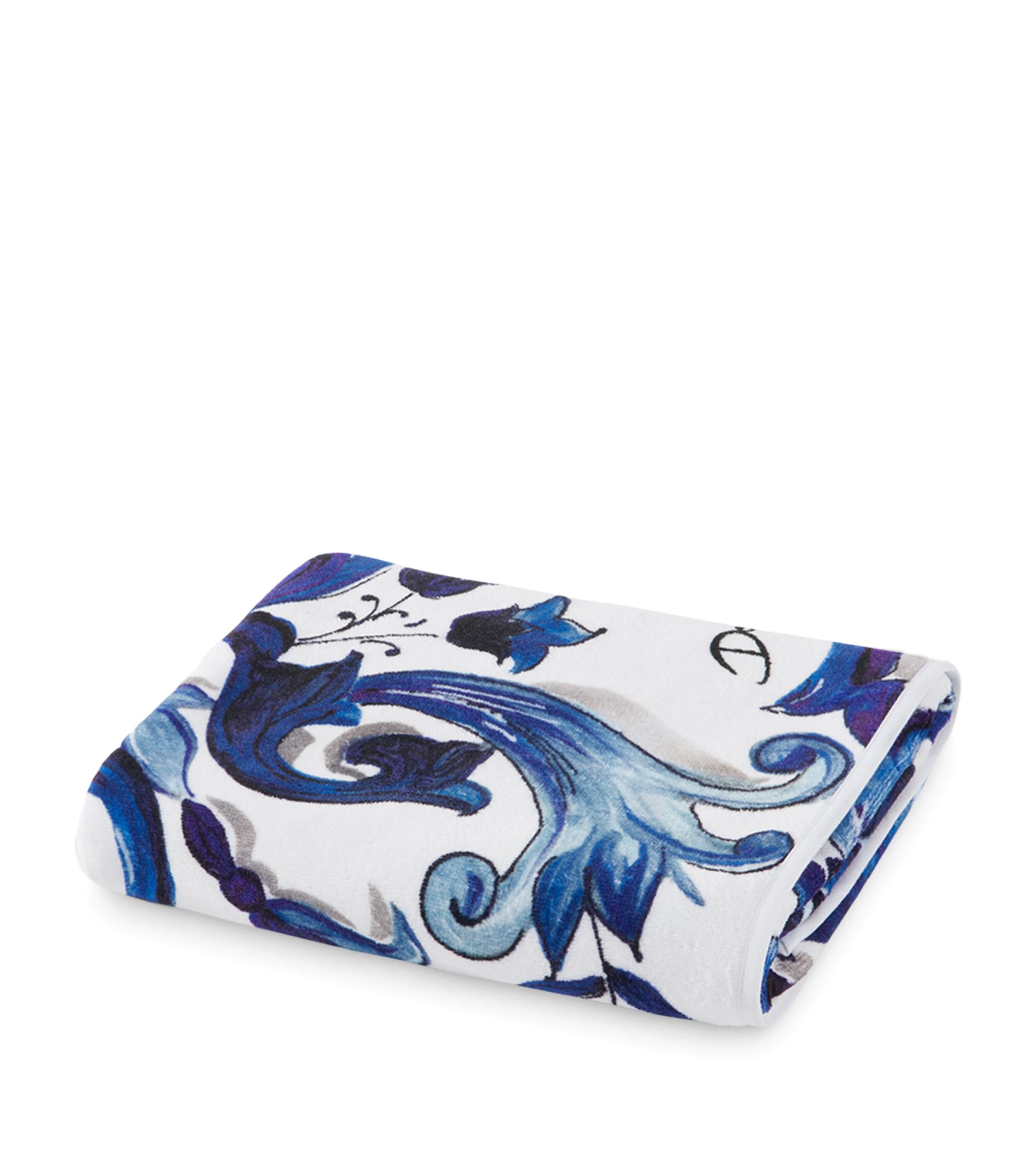 Dolce & Gabbana Casa Blu Mediterraneo Hand Towel In Multi