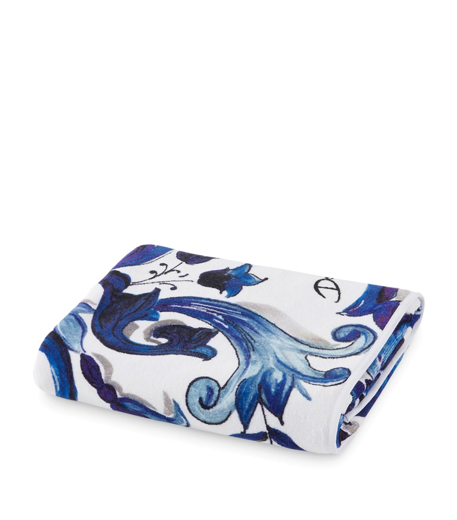 Blu Mediterraneo Hand Towel (60cmx 110cm) UB016MAIOLICA1 Image 1