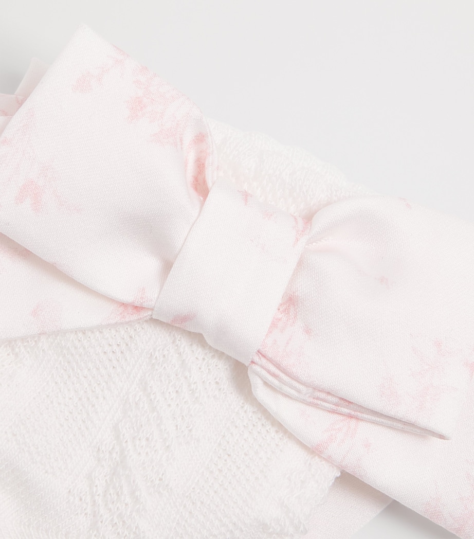 Patachou Liberty Print Socks (0-24 Months) Pink Toile De Jouy Image 2