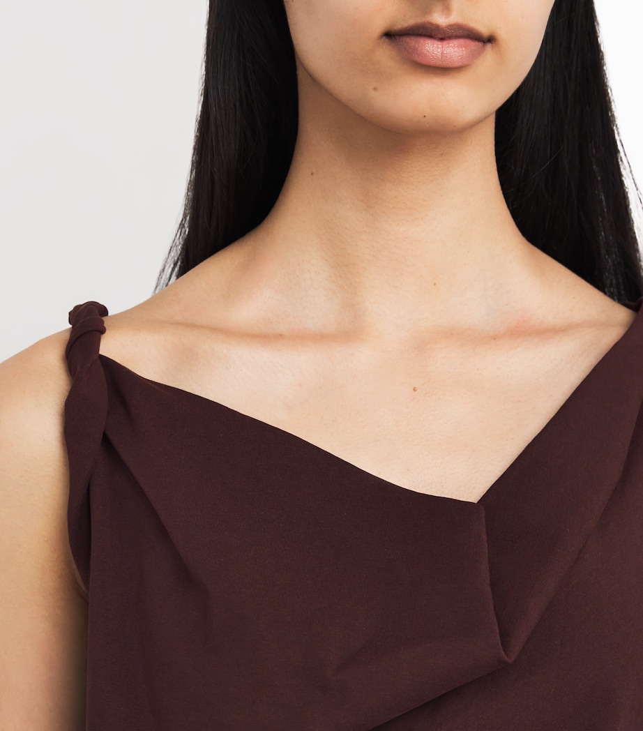 Stretch-Cotton Mara Top D80CHESTNUT Image 6