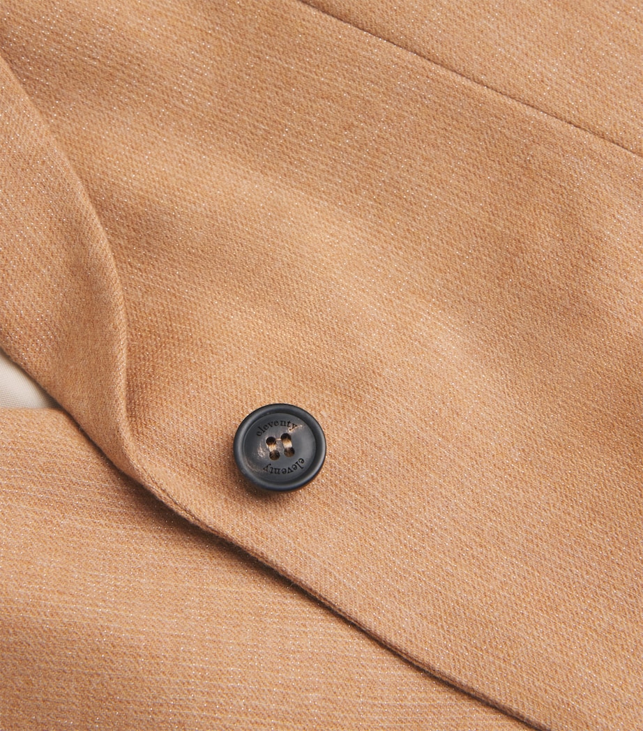 Wool-Blend Metallic Blazer SABBIA Image 5