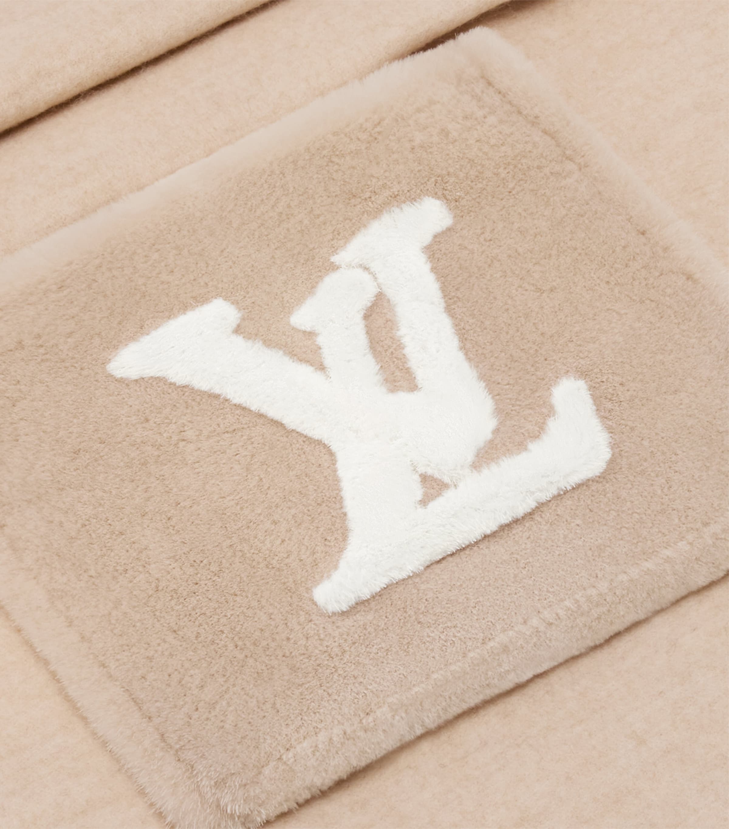 Cashmere LV Blizzard Scarf BEIGE Image 3