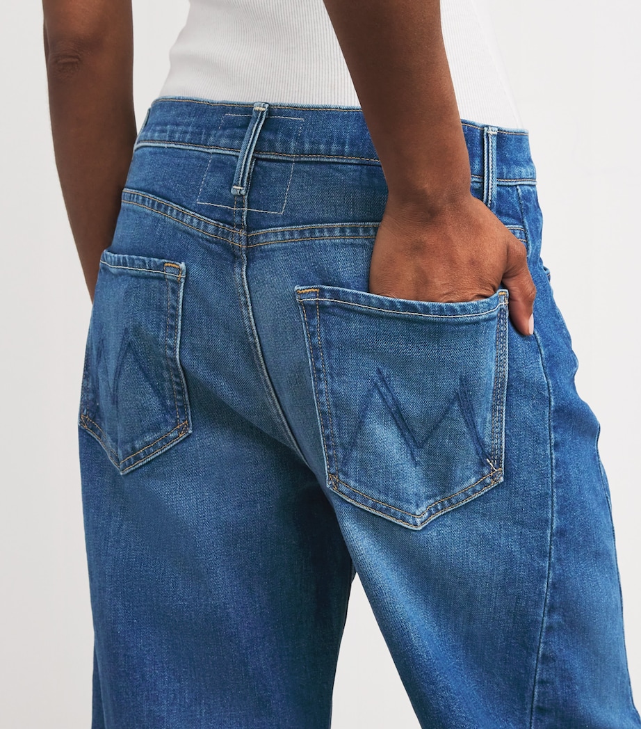 MOTHER Womens The Full Pipe Flood Barrel Jeans It's A Small World Image 6