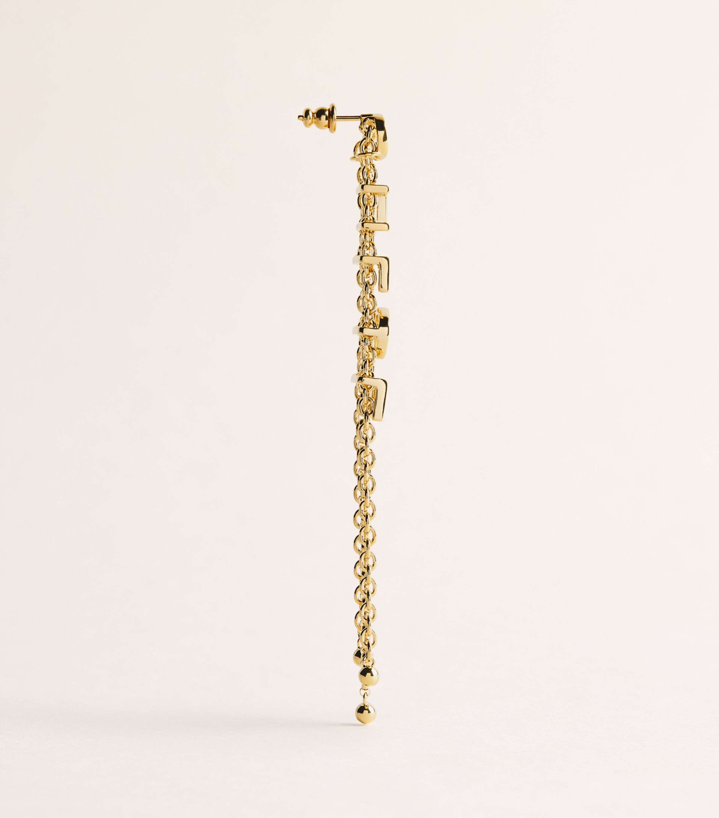 Chloé Mini Belt Drop Earrings Vintage Gold Image 3