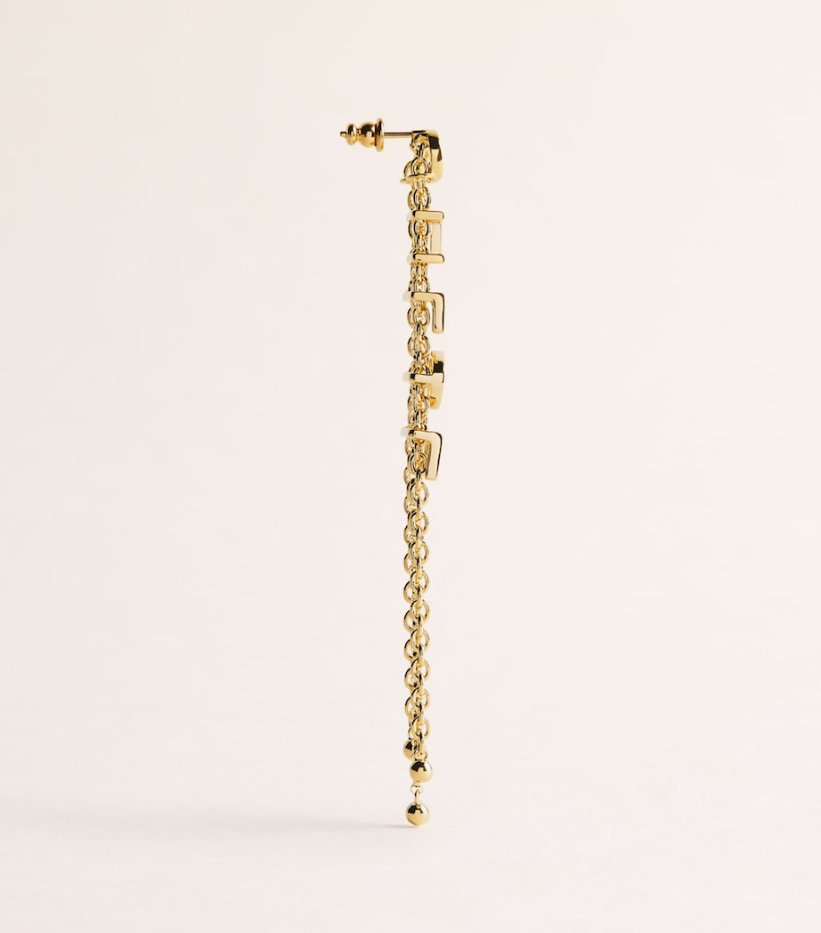 Chloé Mini Belt Drop Earrings Vintage Gold Image 3