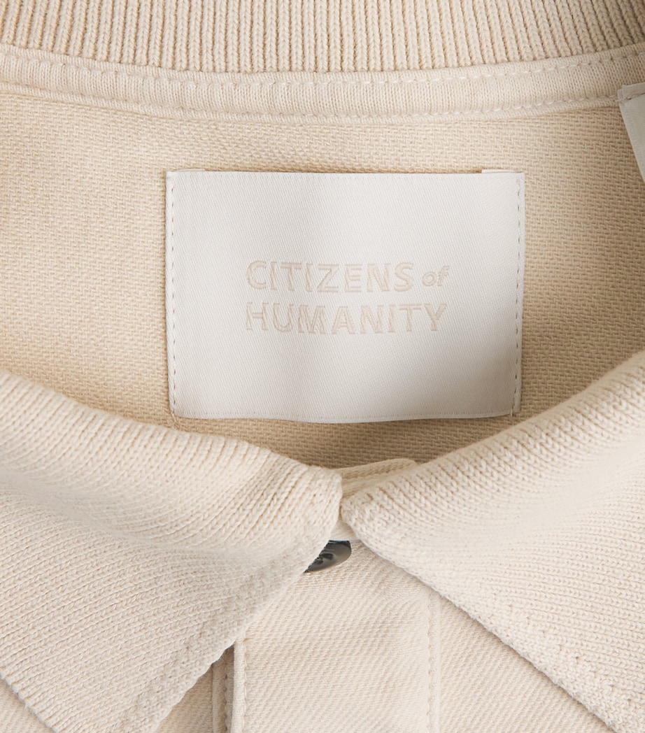 Citizens of Humanity Mens Cotton-Blend Polo Shirt Ecr Image 6