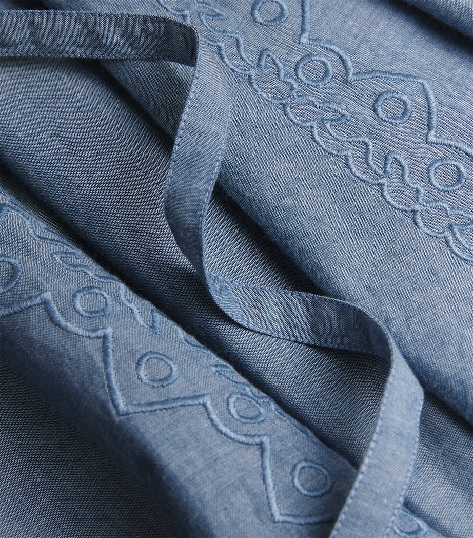 Embroidered Camila Mini Dress CHB CHAMBRAY Image 5