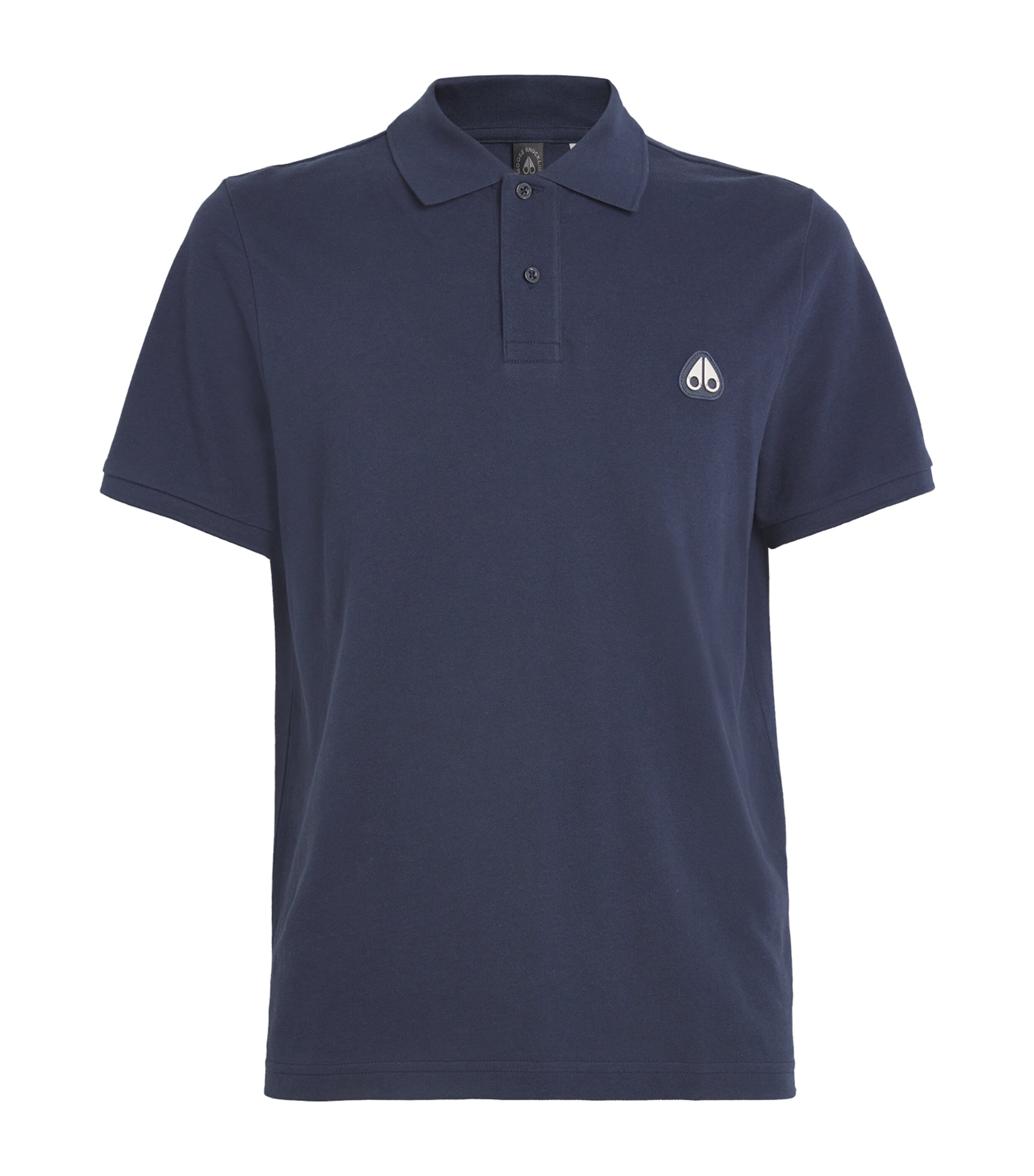 Moose Knuckles Everett Mens Polo Shirt In Navy