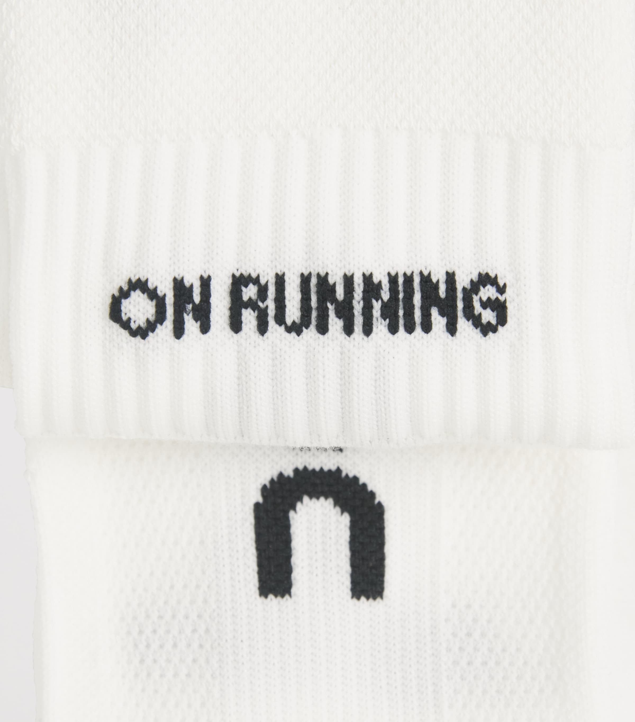 On Womens Organic Cotton-Blend Core Run Low Socks (Pack of 2) White Image 2