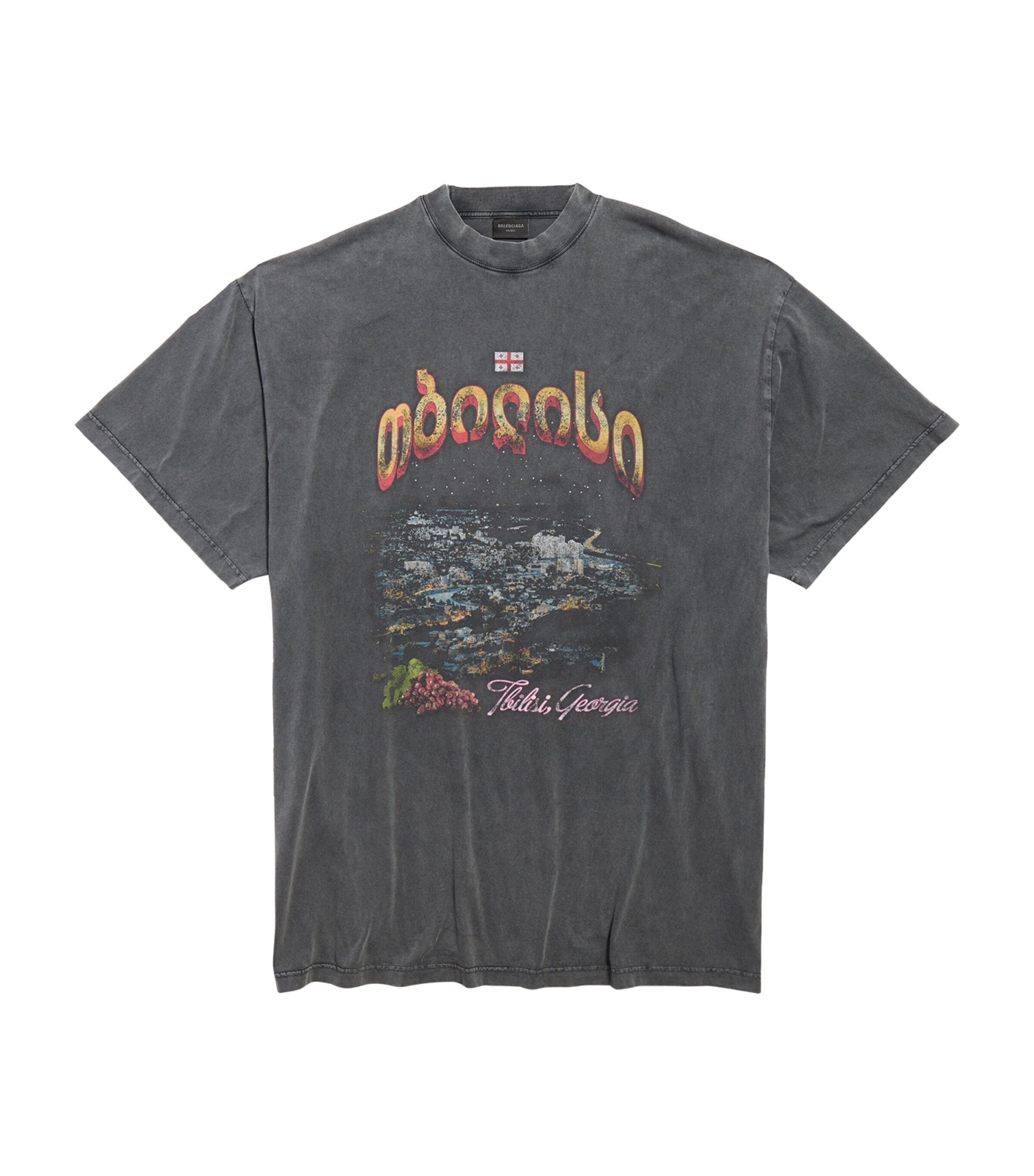 Balenciaga Black Tbilisi Oversized T-Shirt | Harrods UK