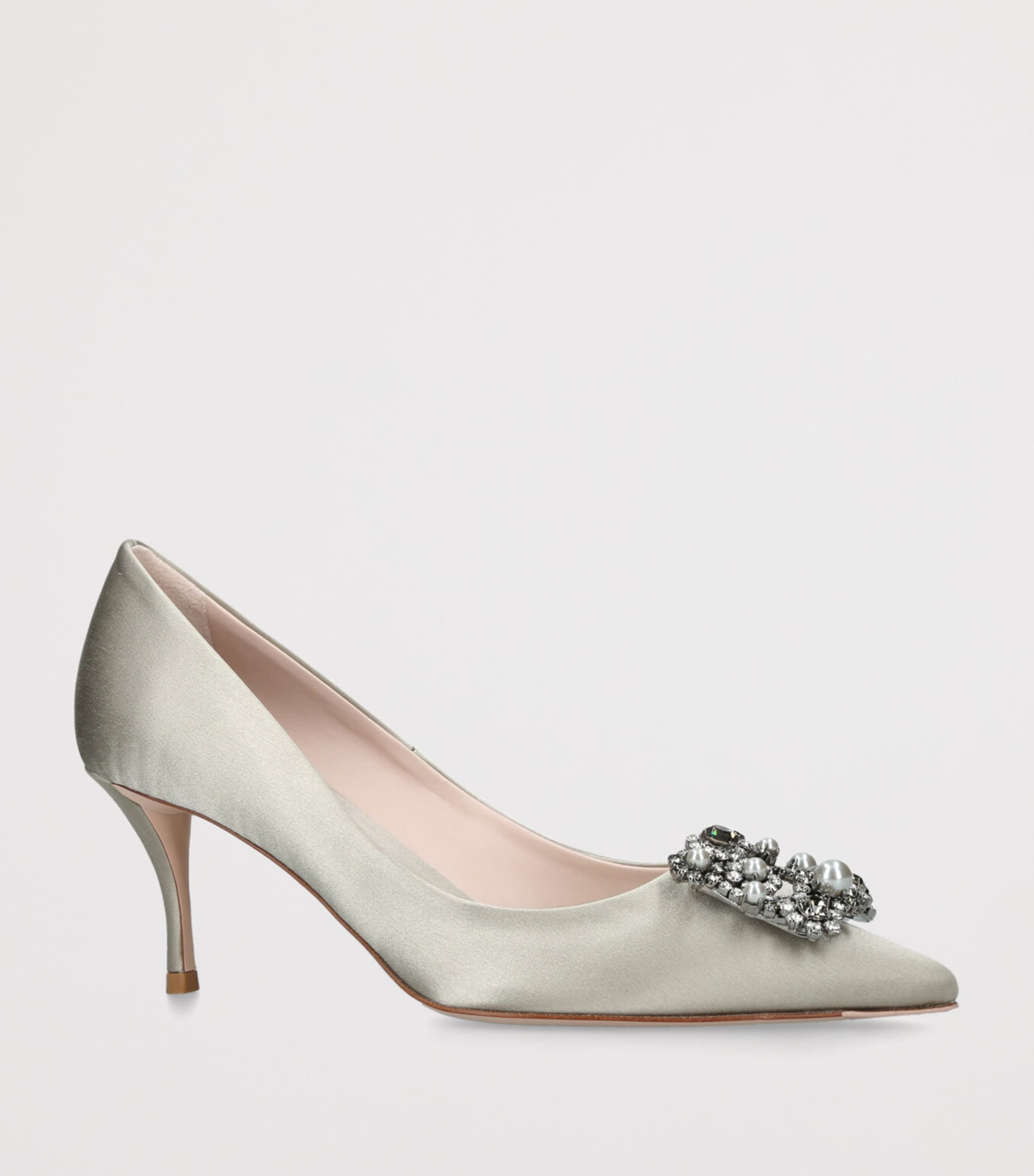 Satin Efflorescence Pumps 65 GOLD Image 3