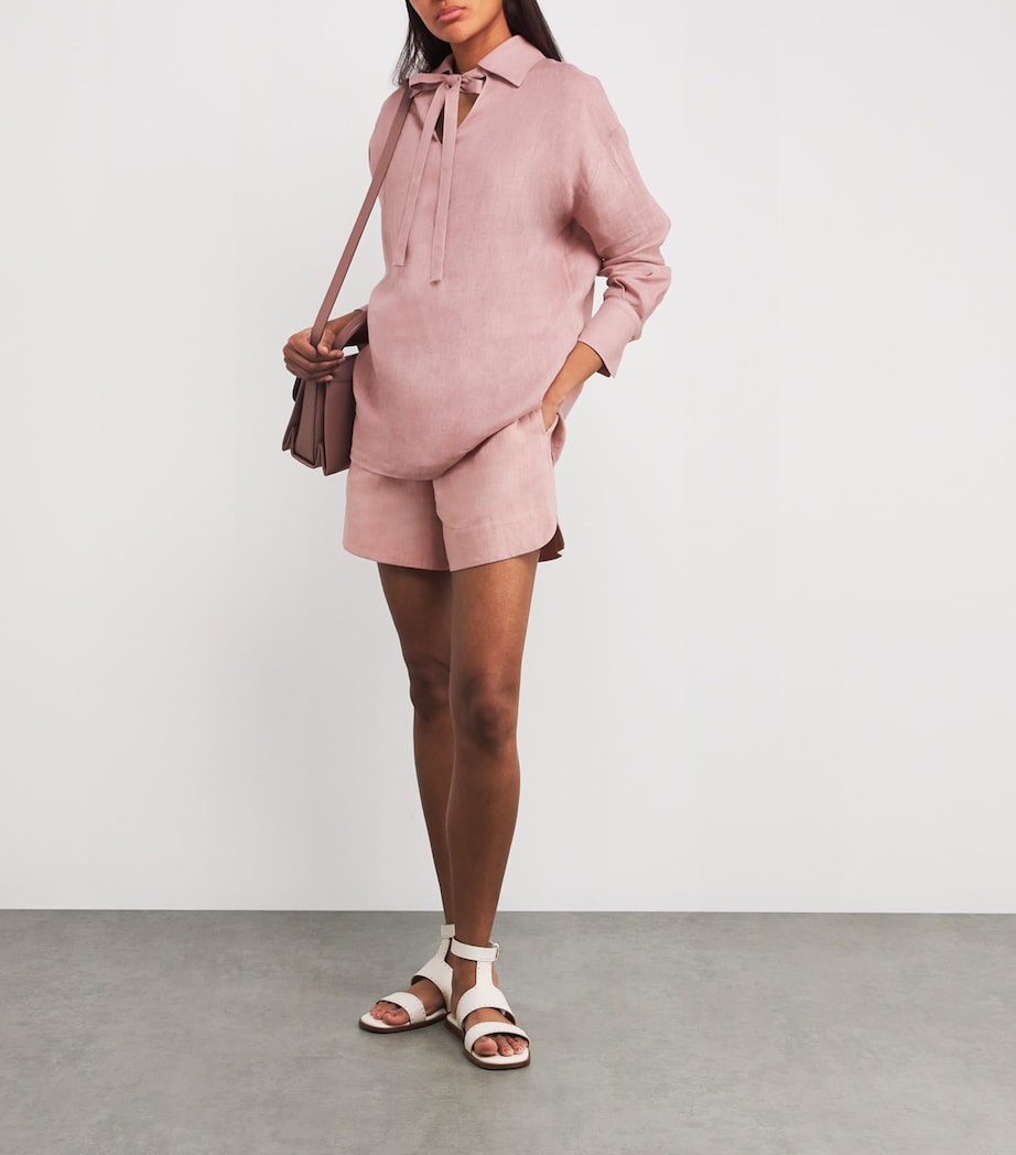 Linen Drawstring Shorts ANTICO Image 2