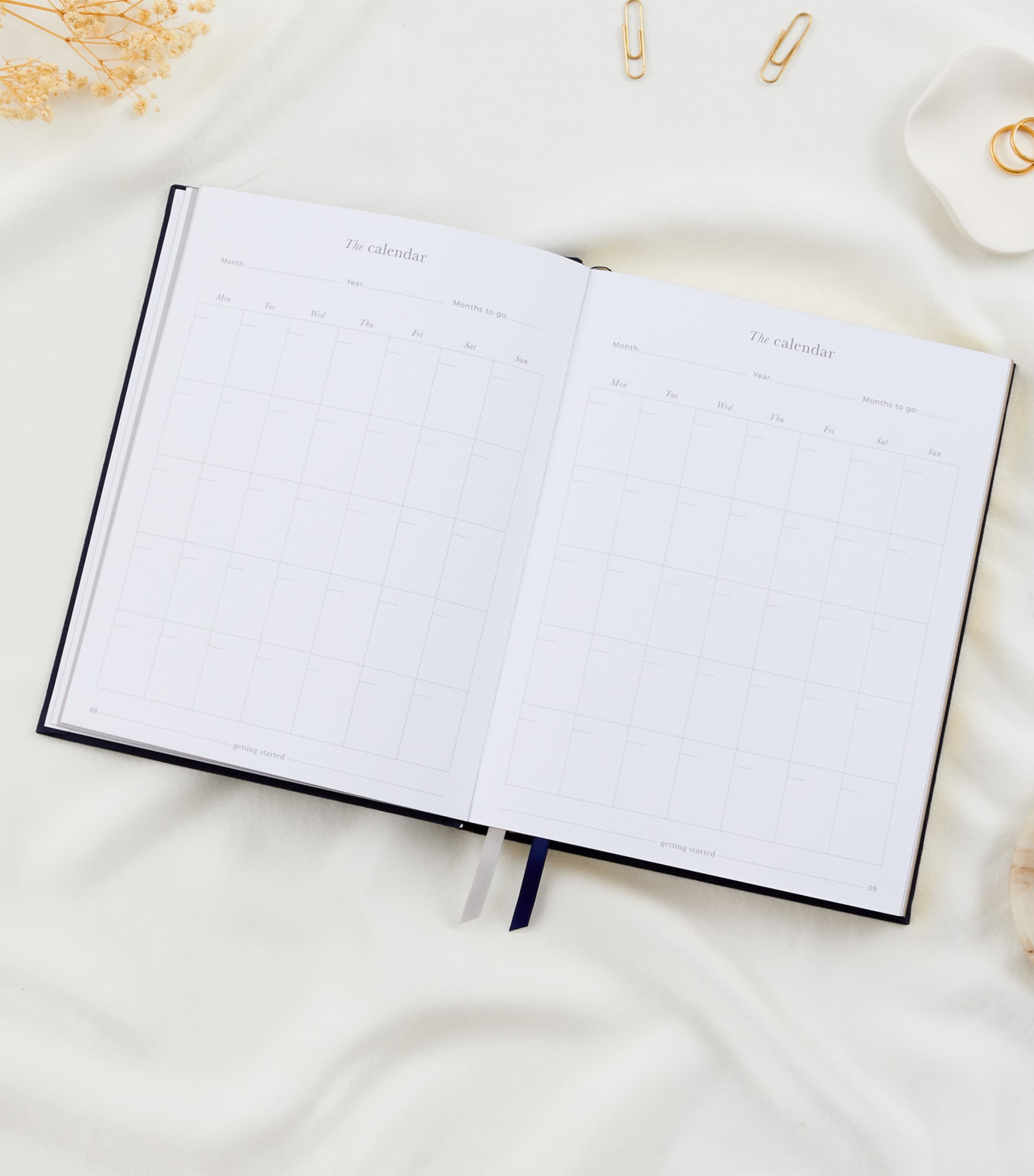 My Wedding Planner Journal NAVY, GOLD Image 6