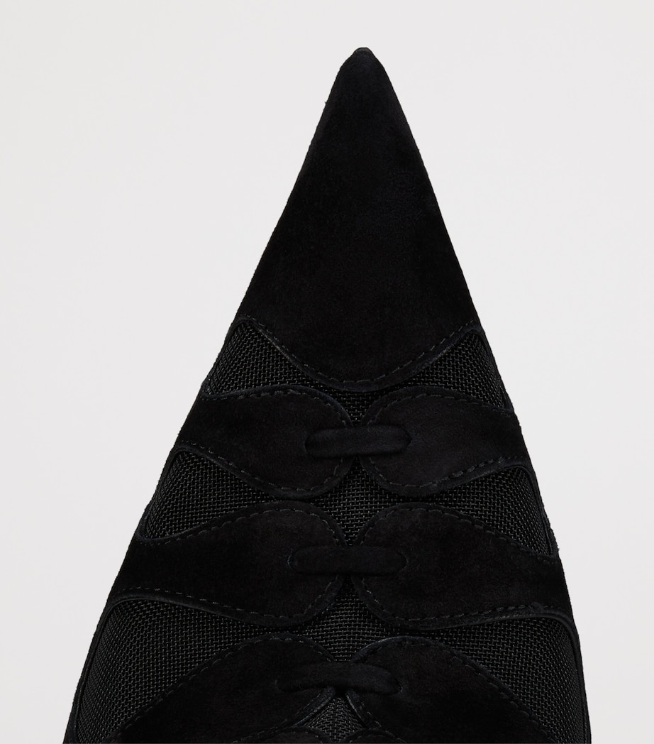 Circus Max Suede-Mesh Slingback Pumps 100 B439 Image 5