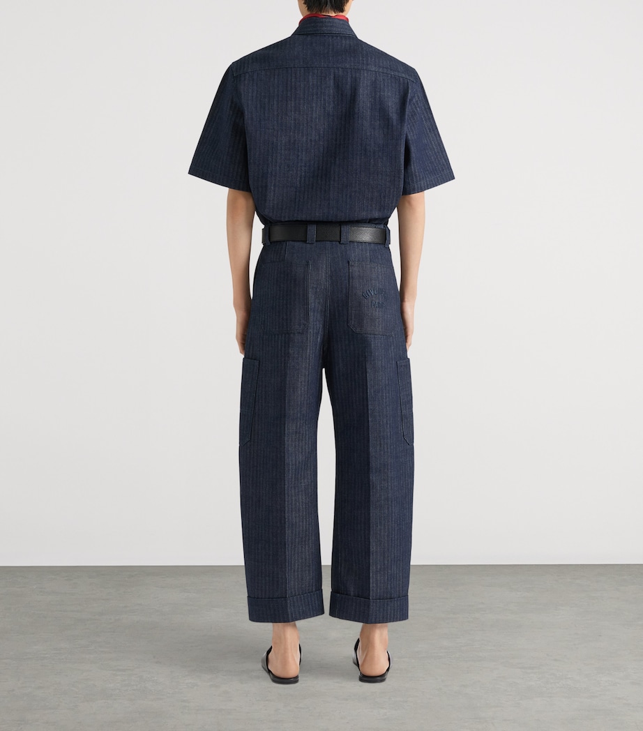 Wool Cargo Trousers DARK BLUE Image 4