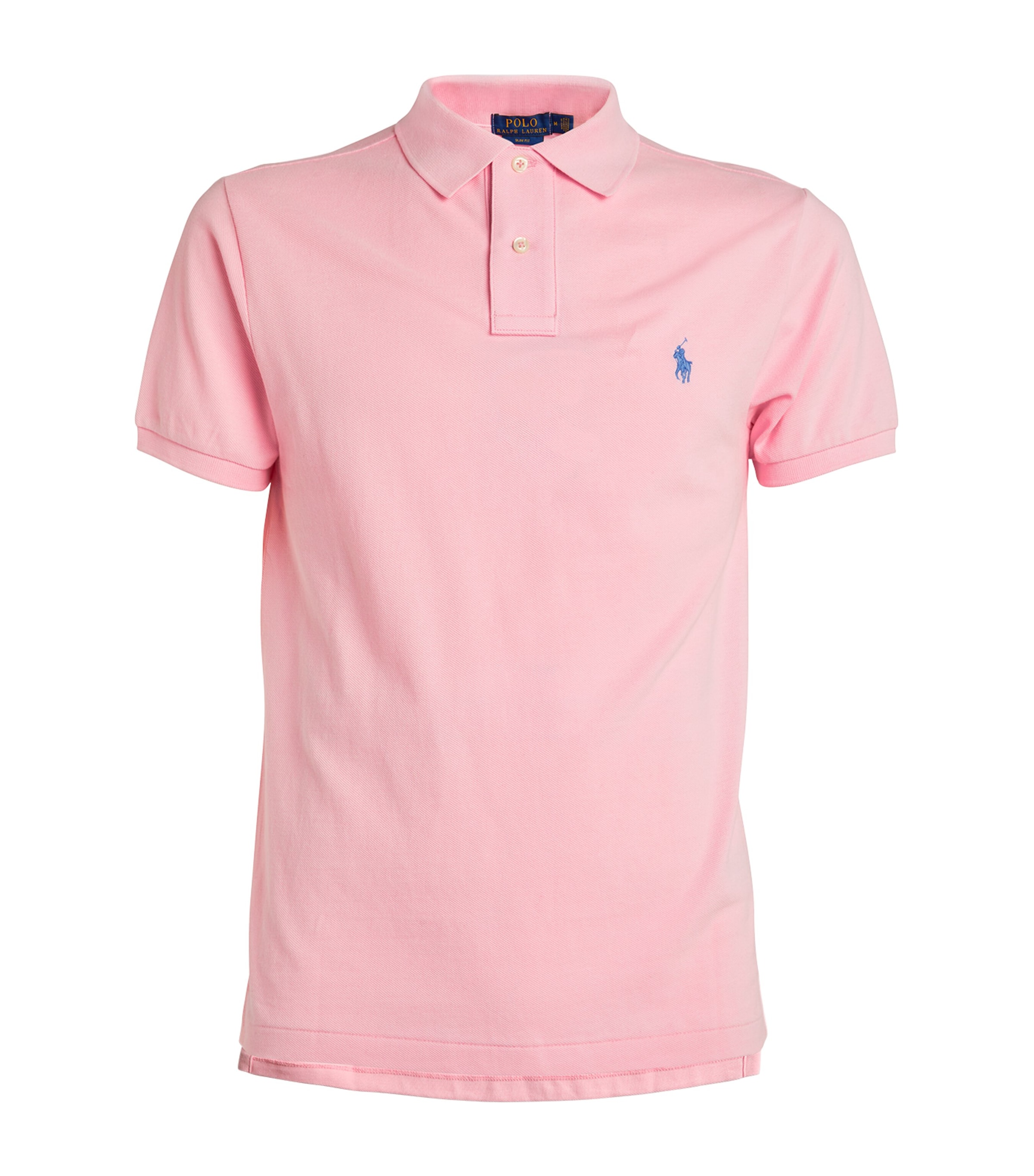 Polo Ralph Lauren Cotton Mesh Slim-fit Polo Shirt In Pink