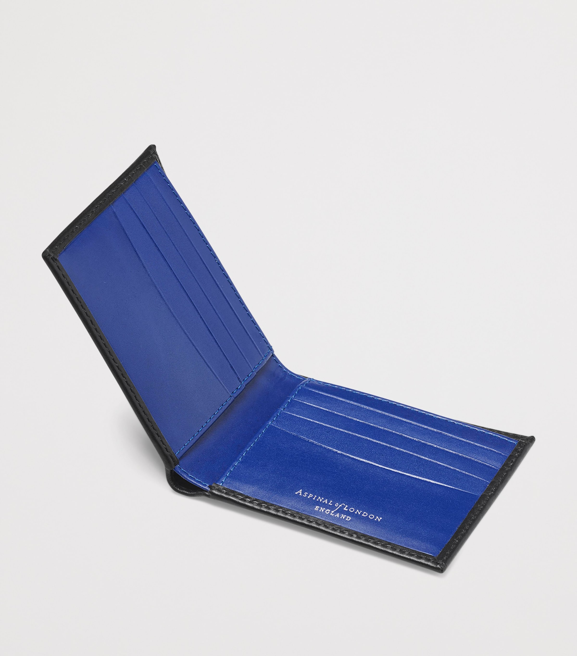 Aspinal Of London Leather Bifold Wallet Black Image 4