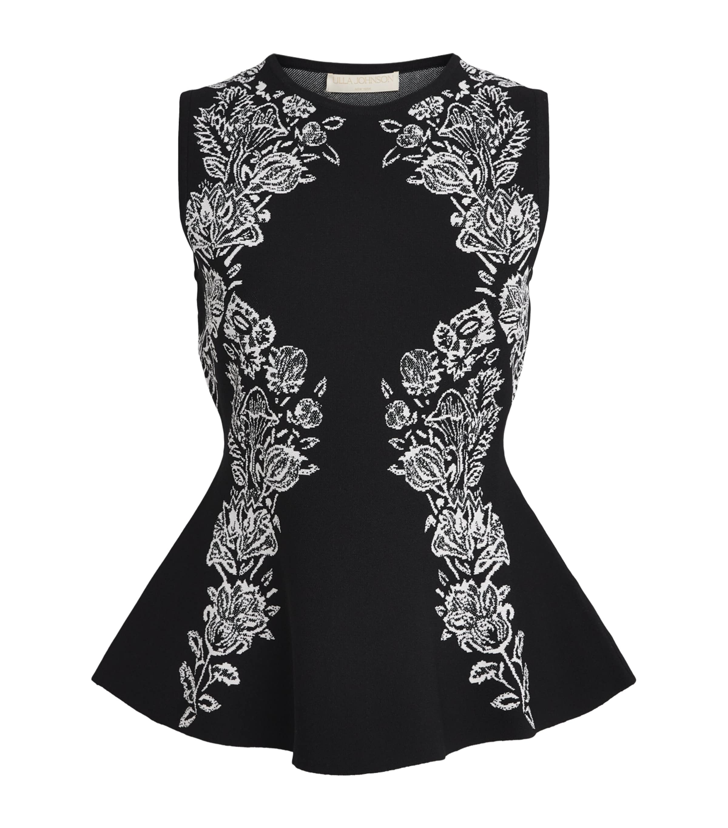 Jacquard Vanna Tank Top NOIR Image 1