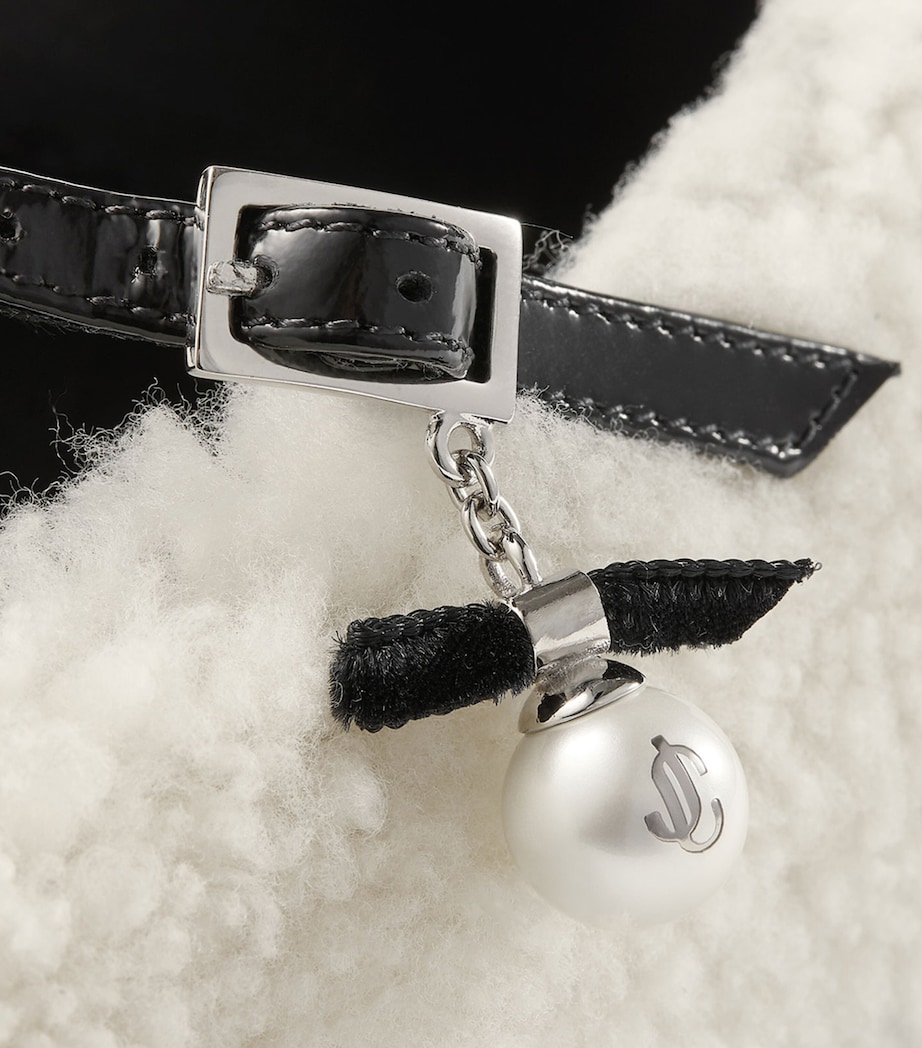 Eleri Shearling Ballerina Flats NATURAL/BLACK Image 2