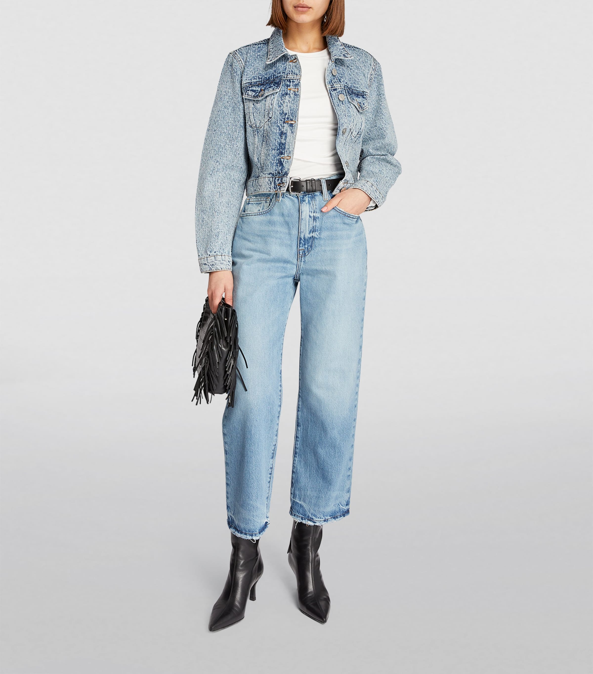 Leather Ankle Boots 75 BLACK Image 4