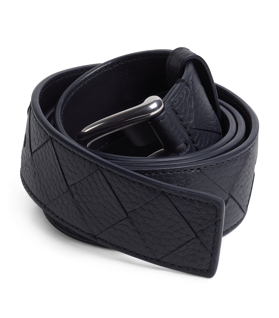 Grained Leather Intrecciato Belt 4182 Image 1
