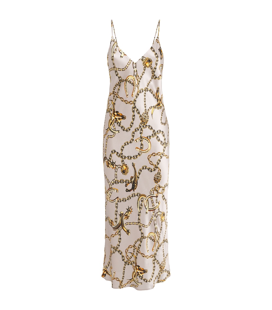 Silk Seridie Midi Dress SMK GR/GD LNGHRNCHN Image 1