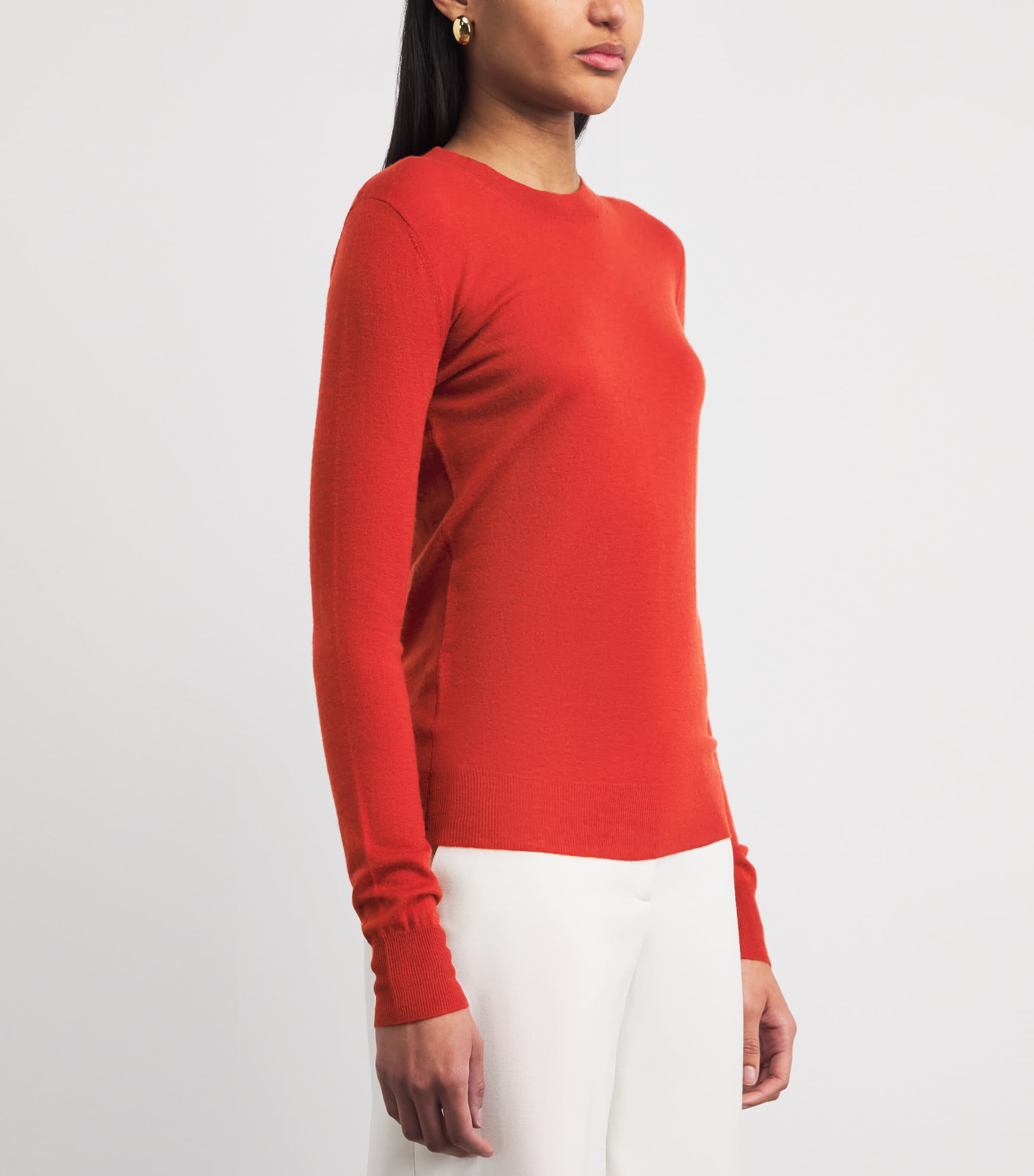 Joseph Womens Cashmere Cashair Sweater Spice Image 4