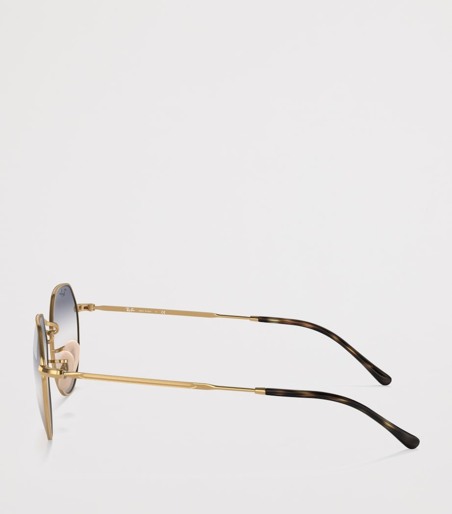 Ray-Ban Metal Jack Round Sunglasses Gold Image 3