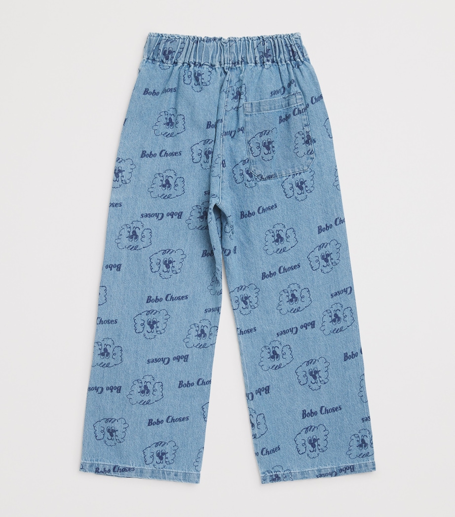 Denim Dog Logo Trousers (6-7 Years) PRUSSIAN BLUE Image 2
