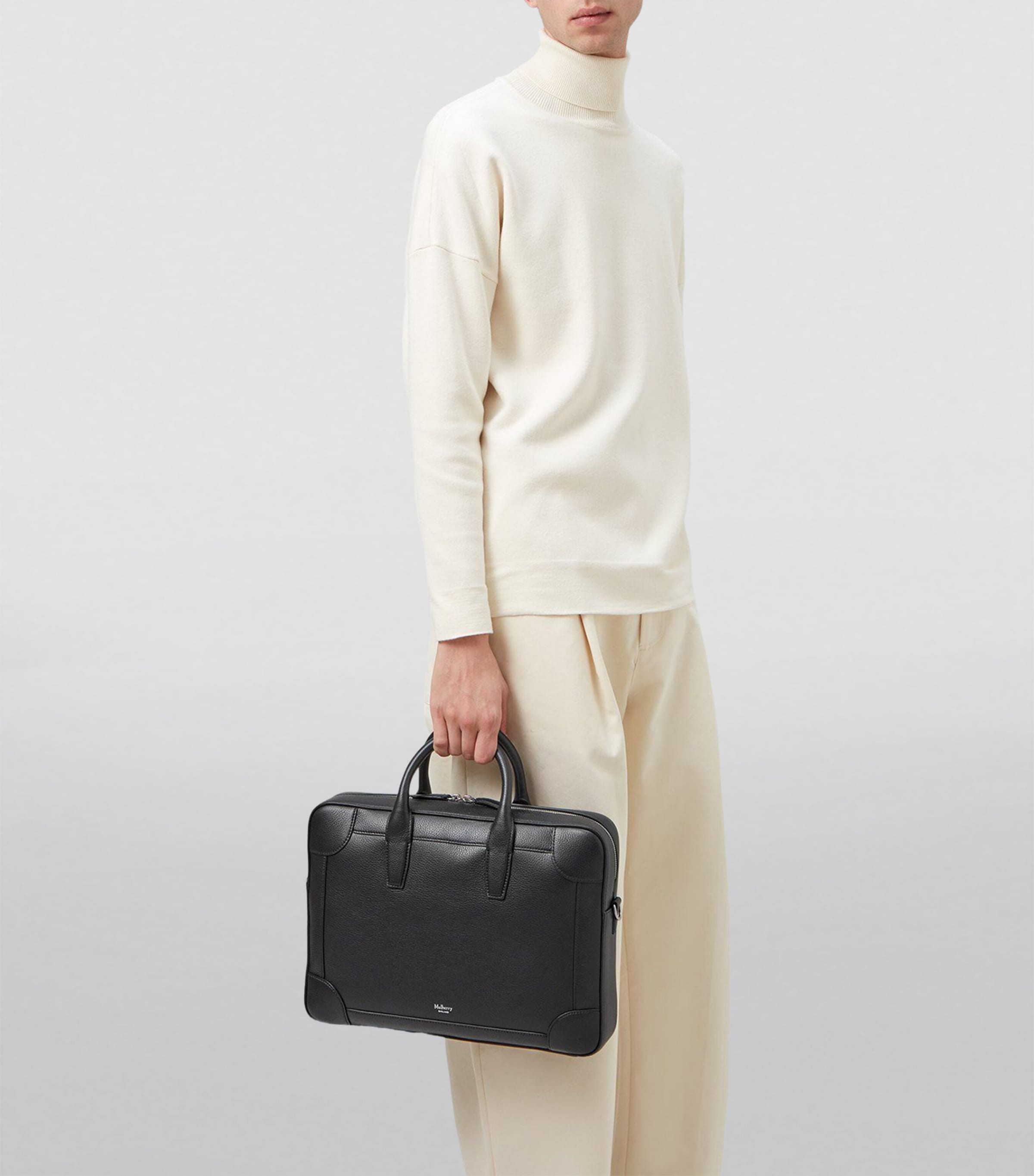 Mulberry Leather Belgrave Briefcase Black Image 6