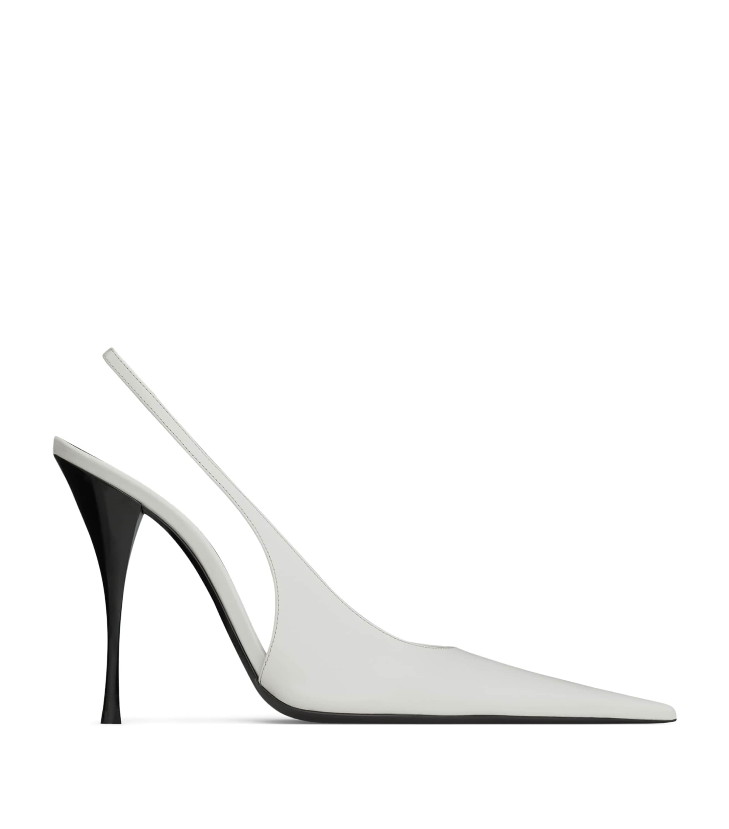 Saint Laurent Leather P.A.R.I.S Slingback Pumps 110 Image 1