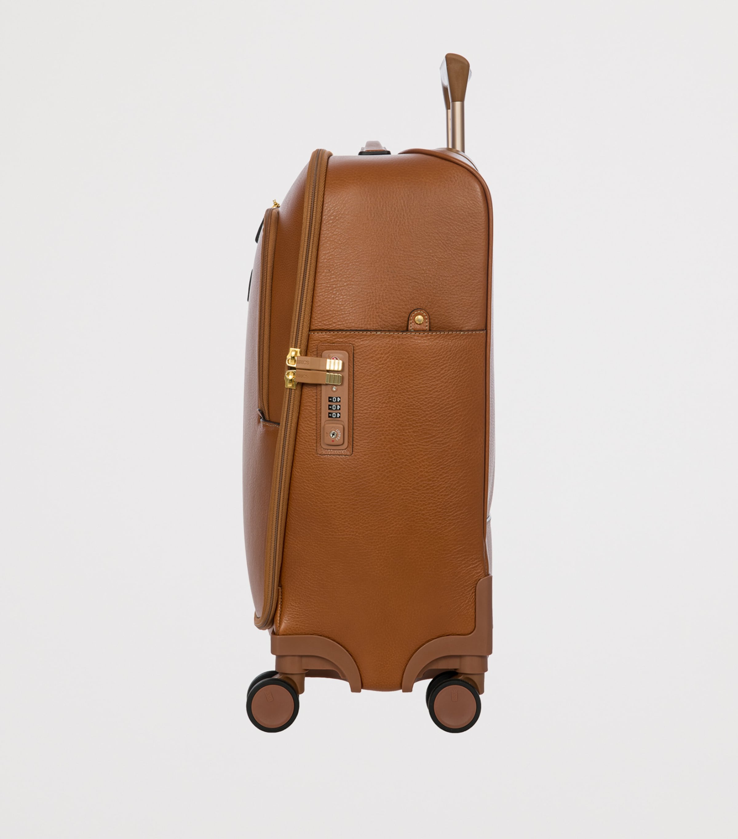 Leather Life Pelle Suitcase (55cm) TAN Image 5