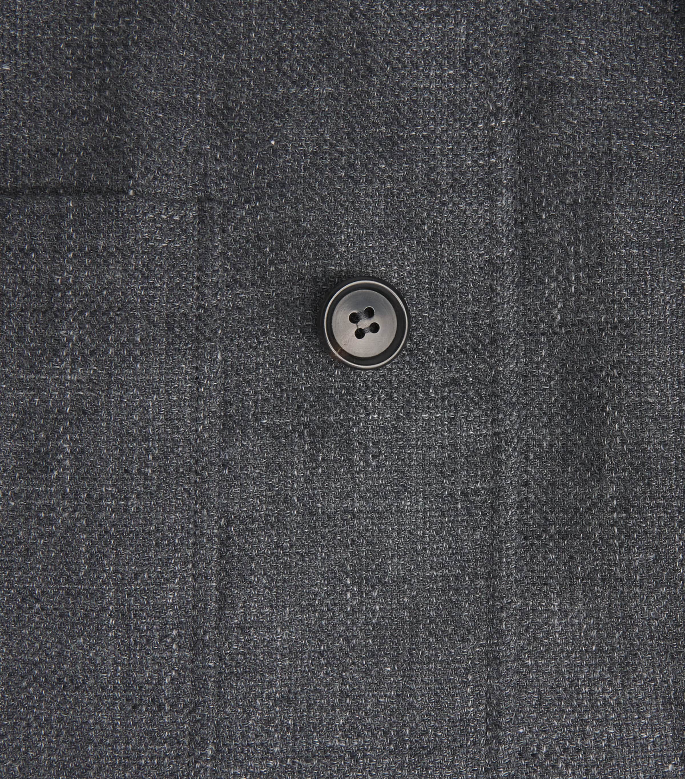 Corneliani Mens Linen-Wool Overshirt Grey Melange Image 6