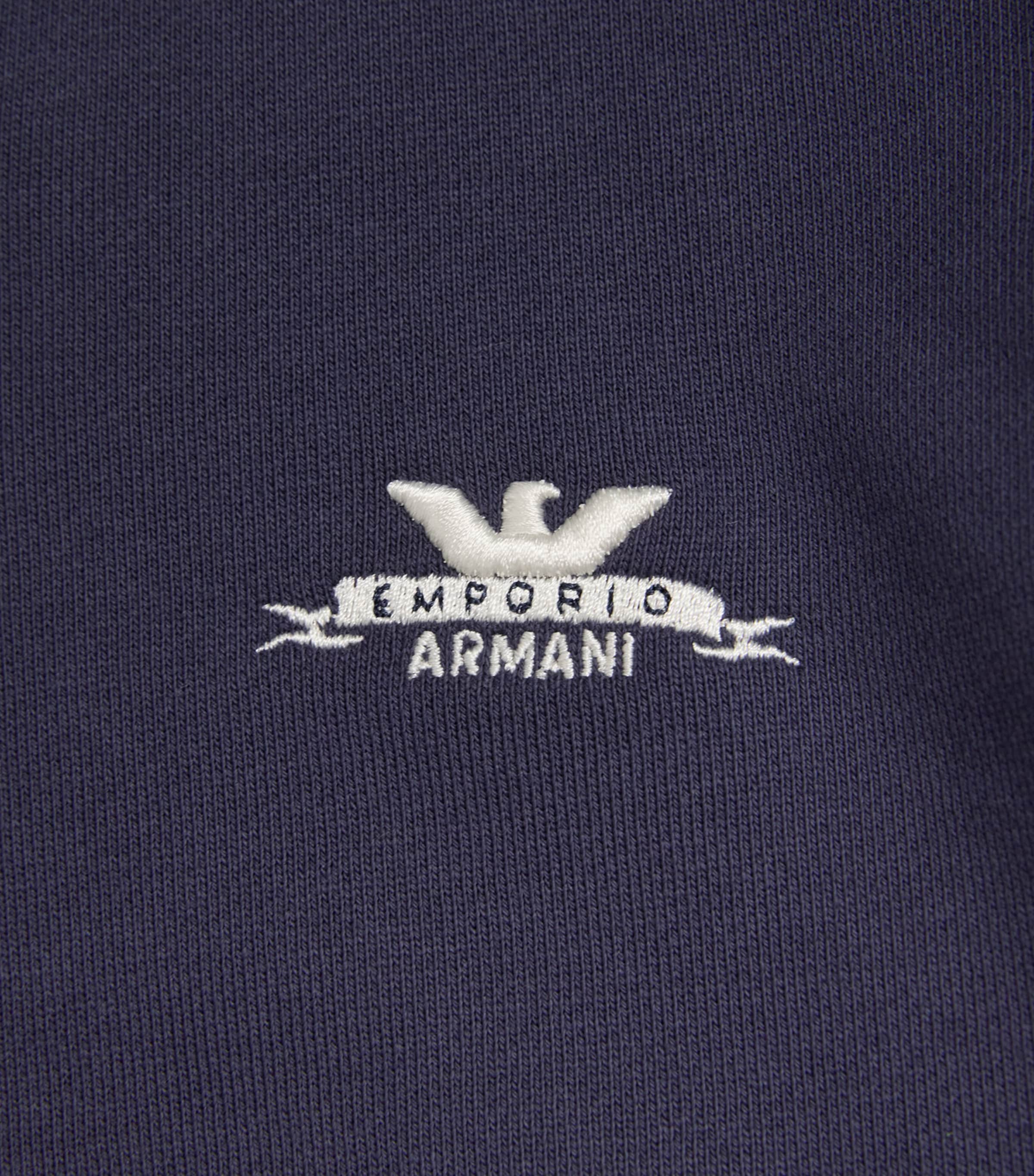 Emporio Armani Kids Cotton Logo Zip-Up Hoodie (4-16 Years) Odyssey Gray Image 3