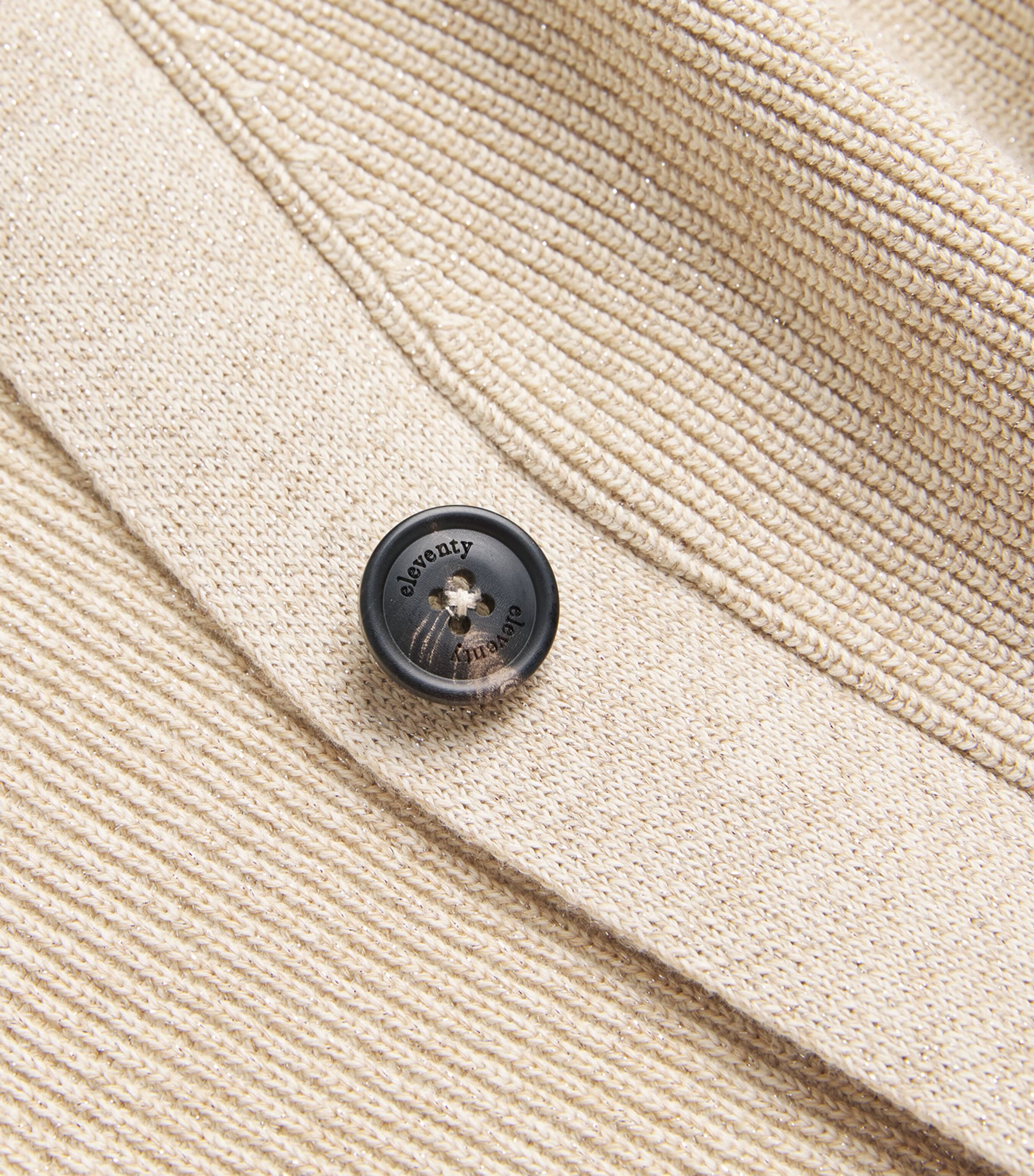 Cotton Metallic Cardigan SABBIA Image 5