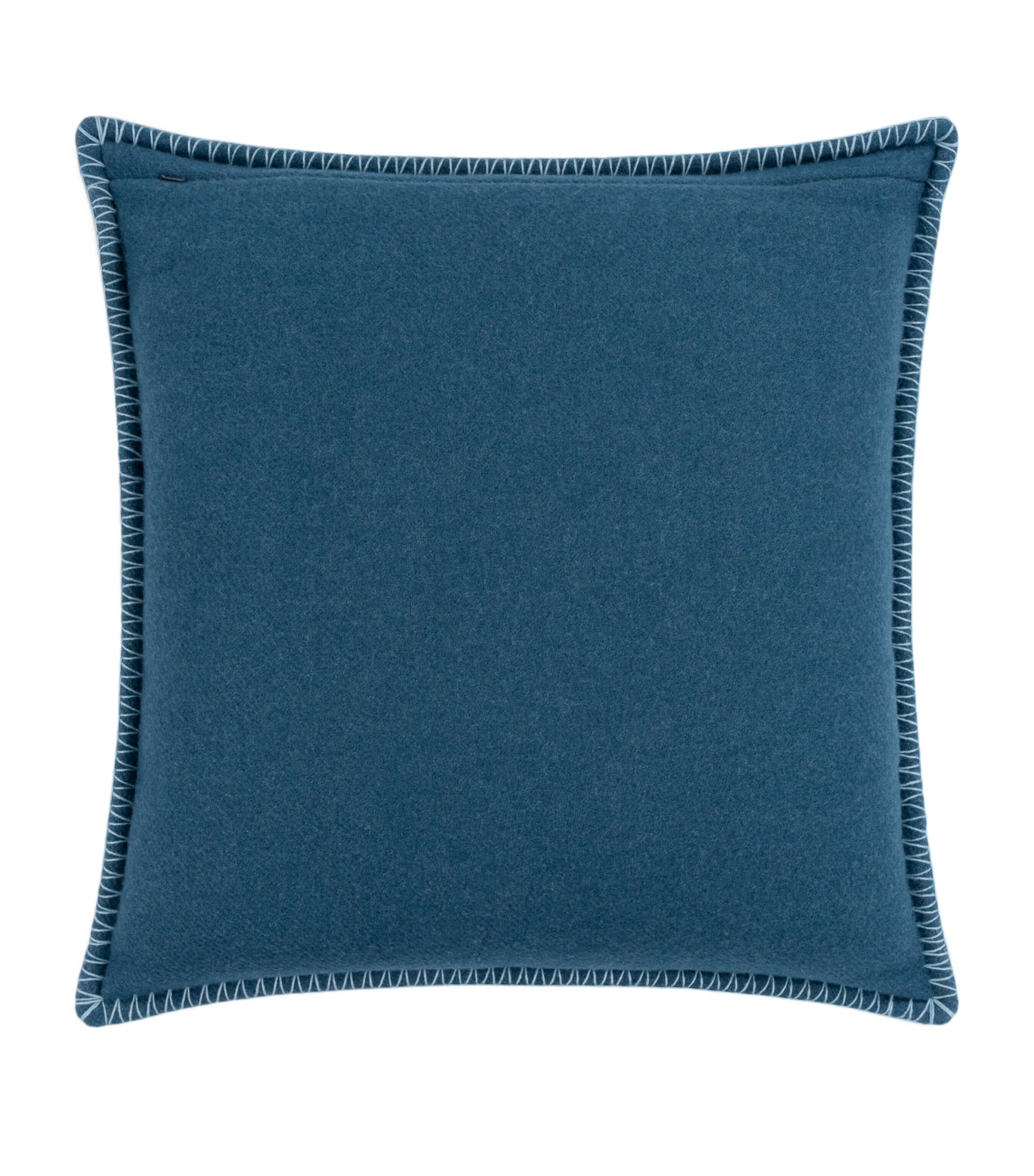 Lambswool-Cashmere Valatzu Josef Cushion (51cm x 51cm) DARK TEAL Image 2