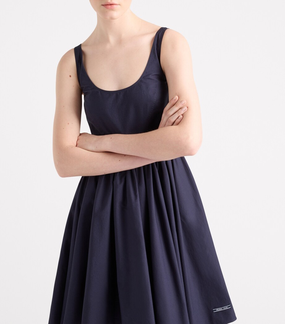 Cotton Canvas Mini Dress F0008 Image 4